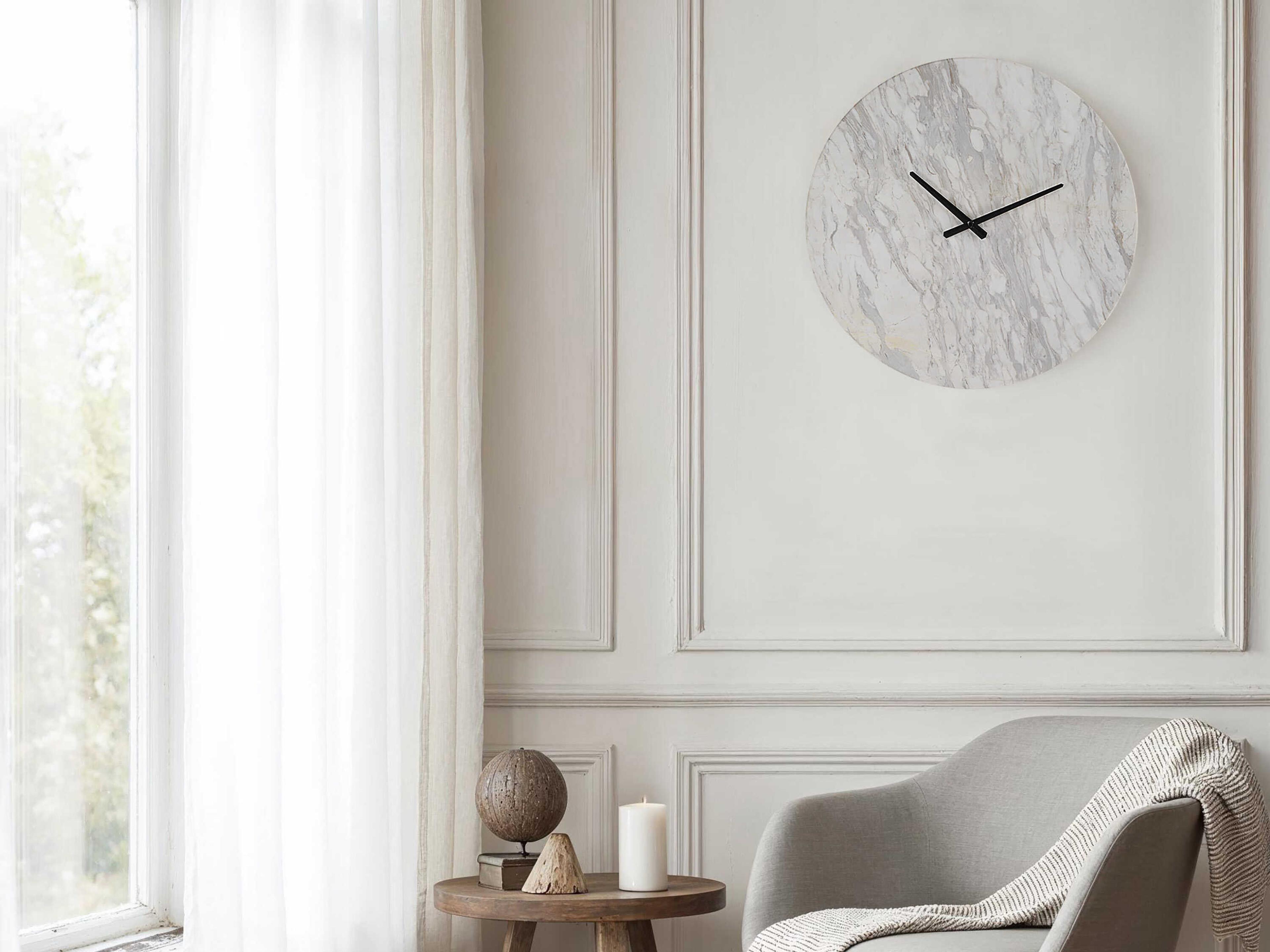 Renwil Dayton Honed White Wall Clock