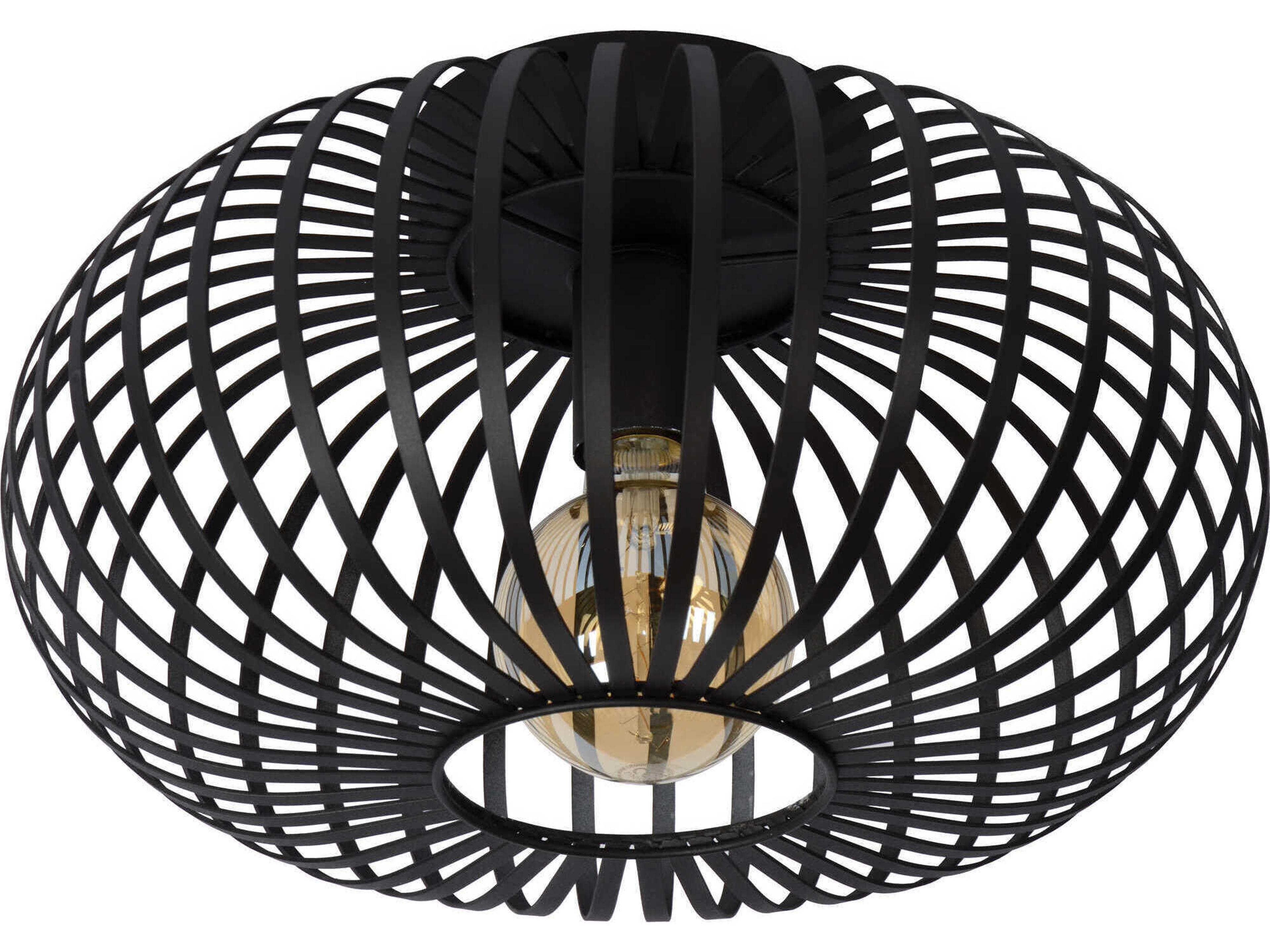 Ivy 1-Light Black Flush Mount