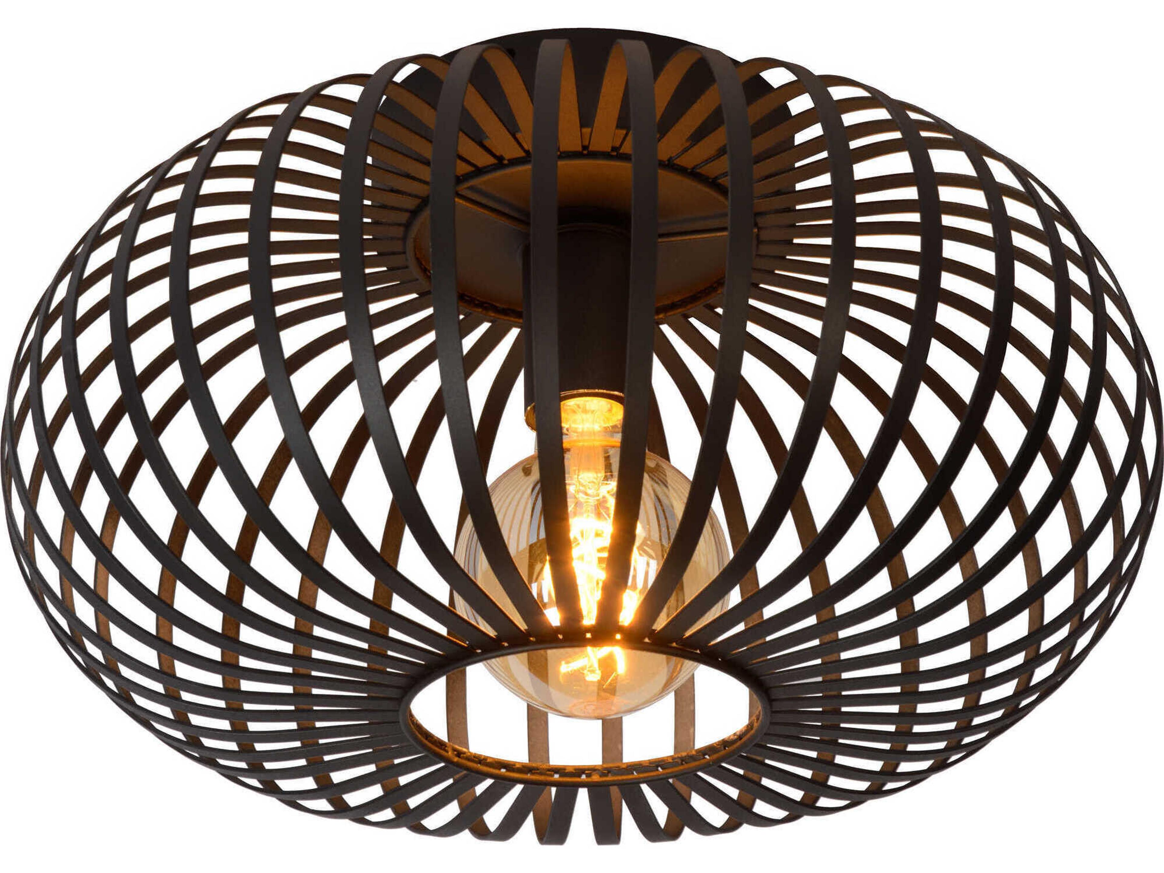 Renwil Ivy 1-Light Black Flush Mount