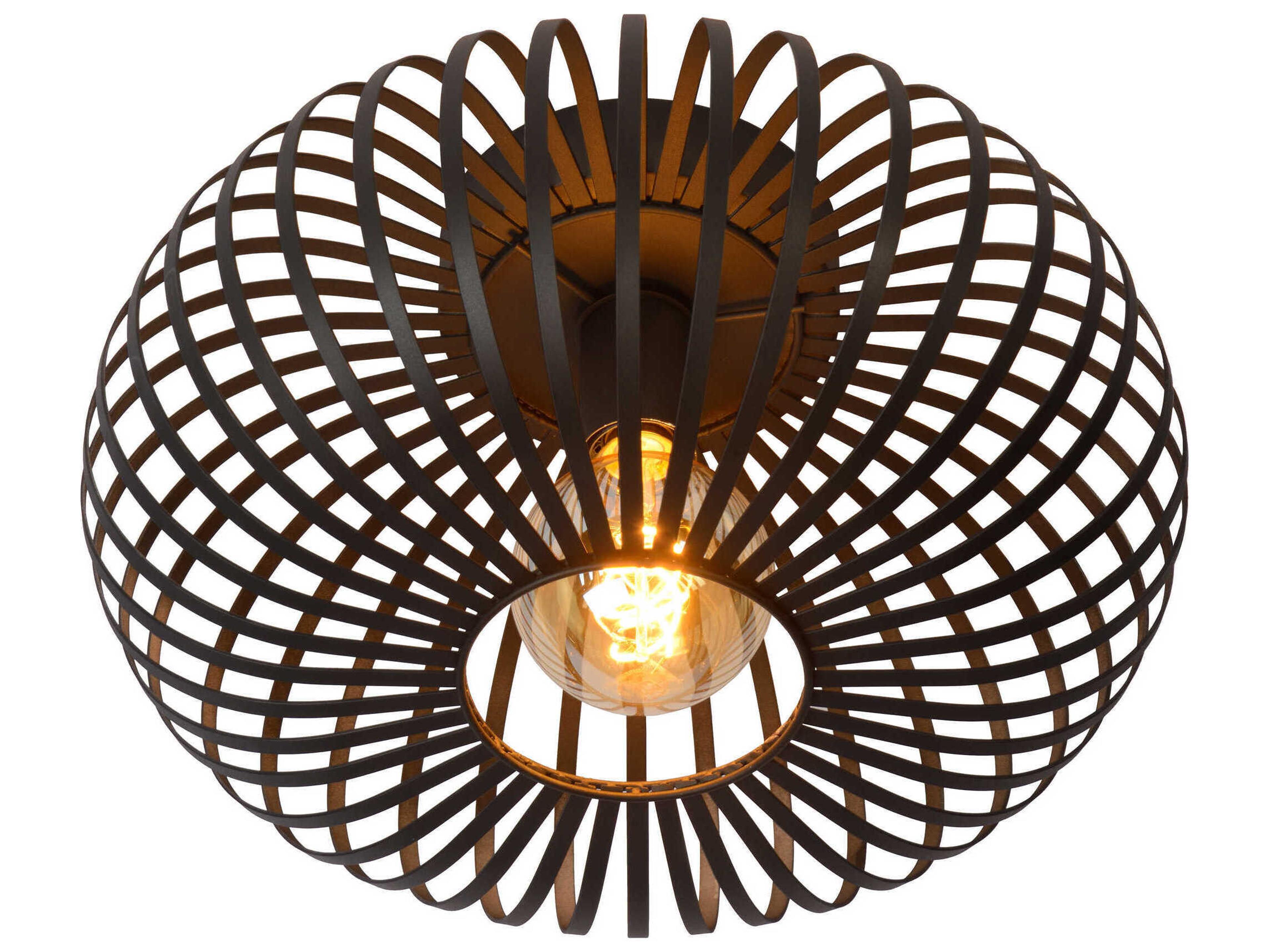 Renwil Ivy 1-Light Black Flush Mount