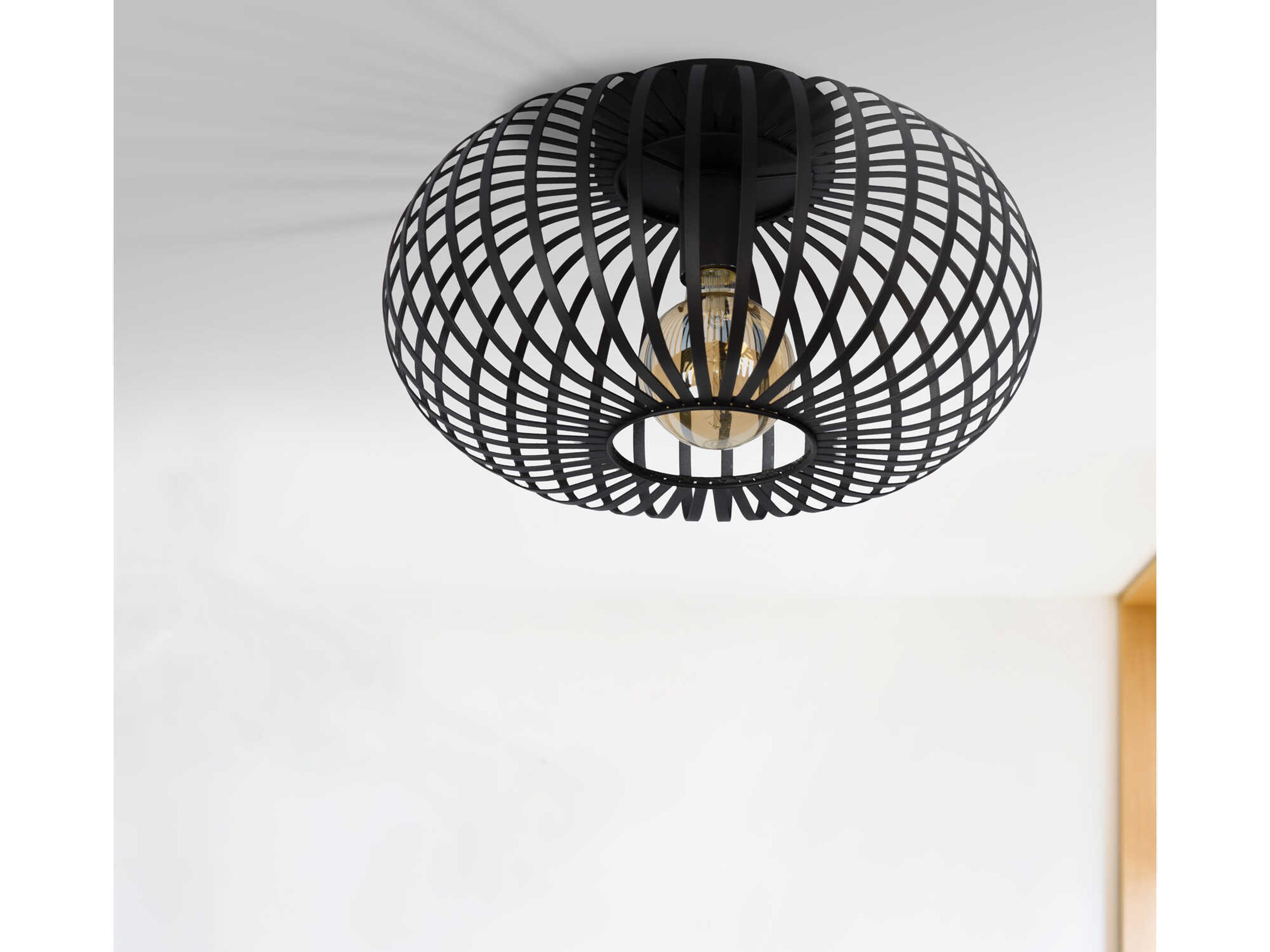 Renwil Ivy 1-Light Black Flush Mount