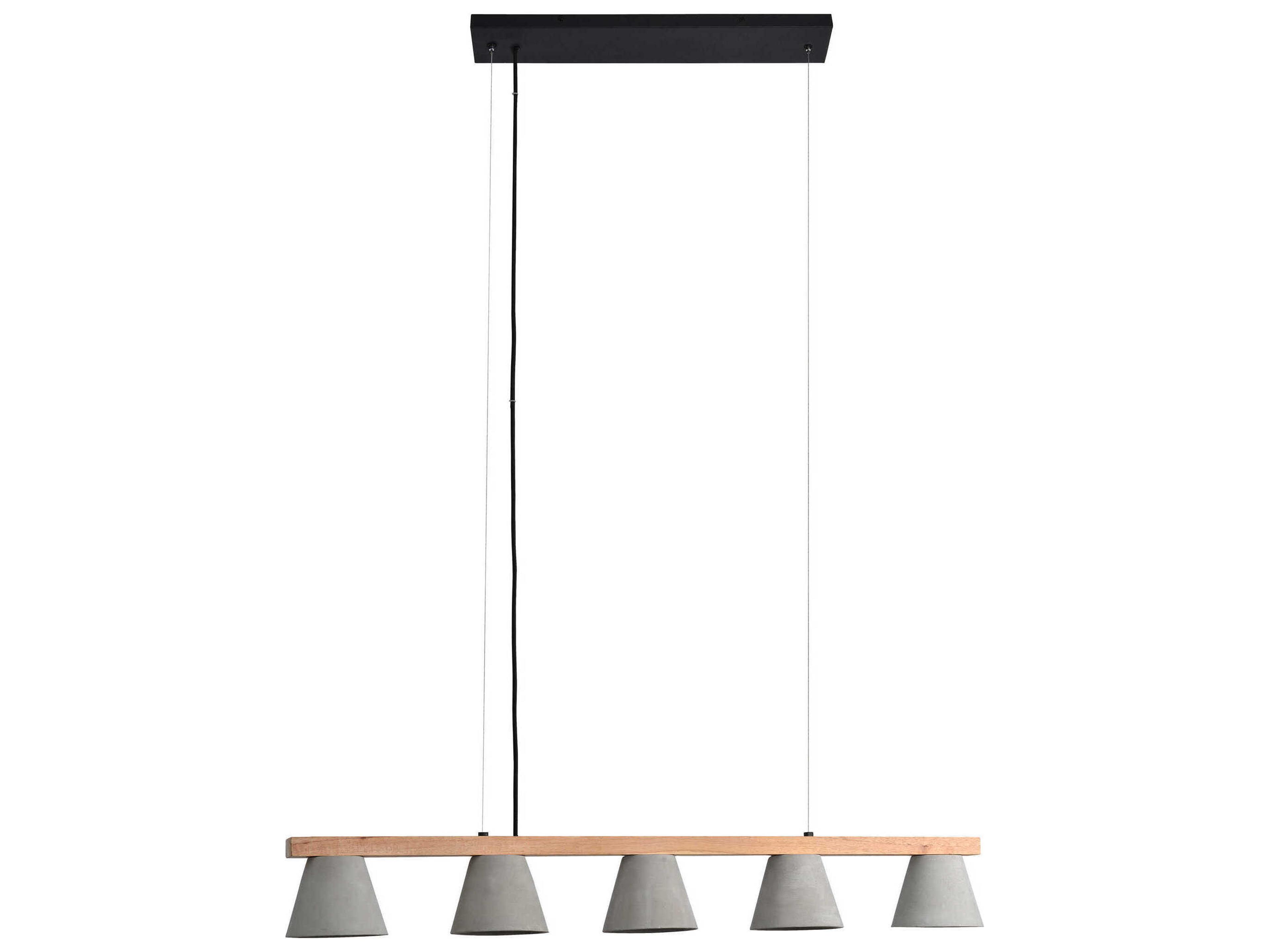 Renwil Zain 5-Light Grey Brown Island Pendant