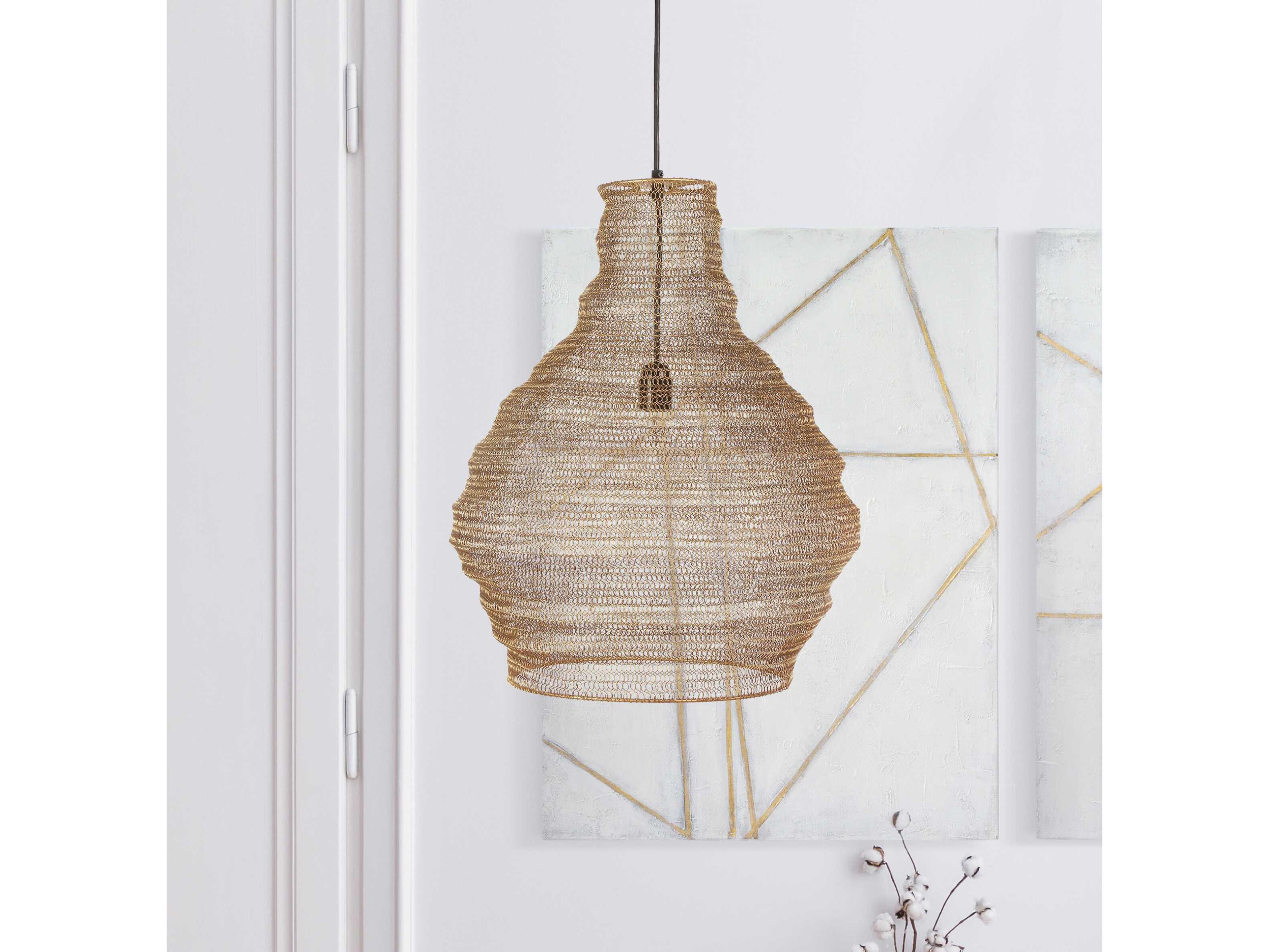 Renwil Gere 1-Light Gold Pendant