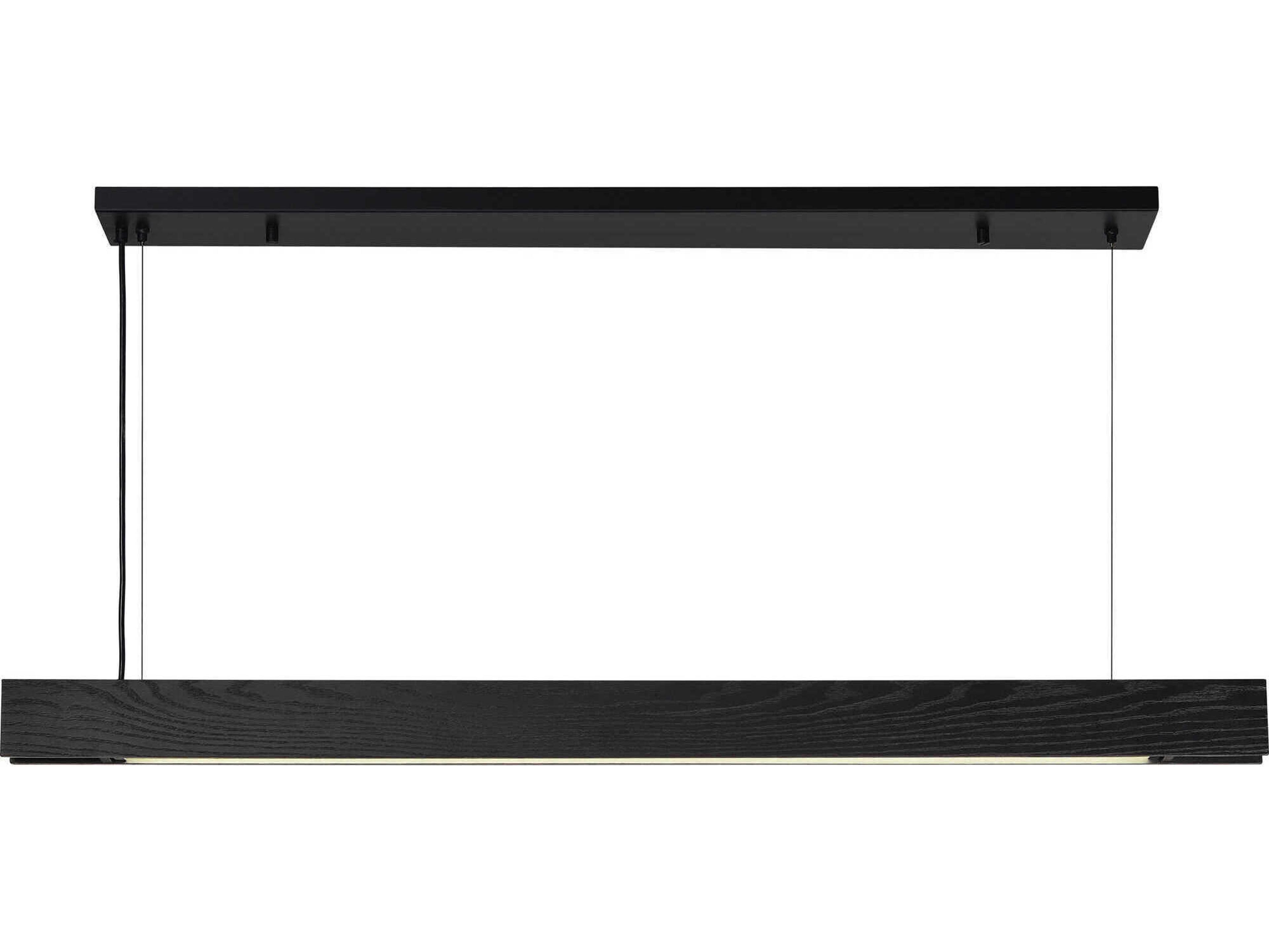 Renwil Taya 1-Light Matte Black Linear Island Pendant