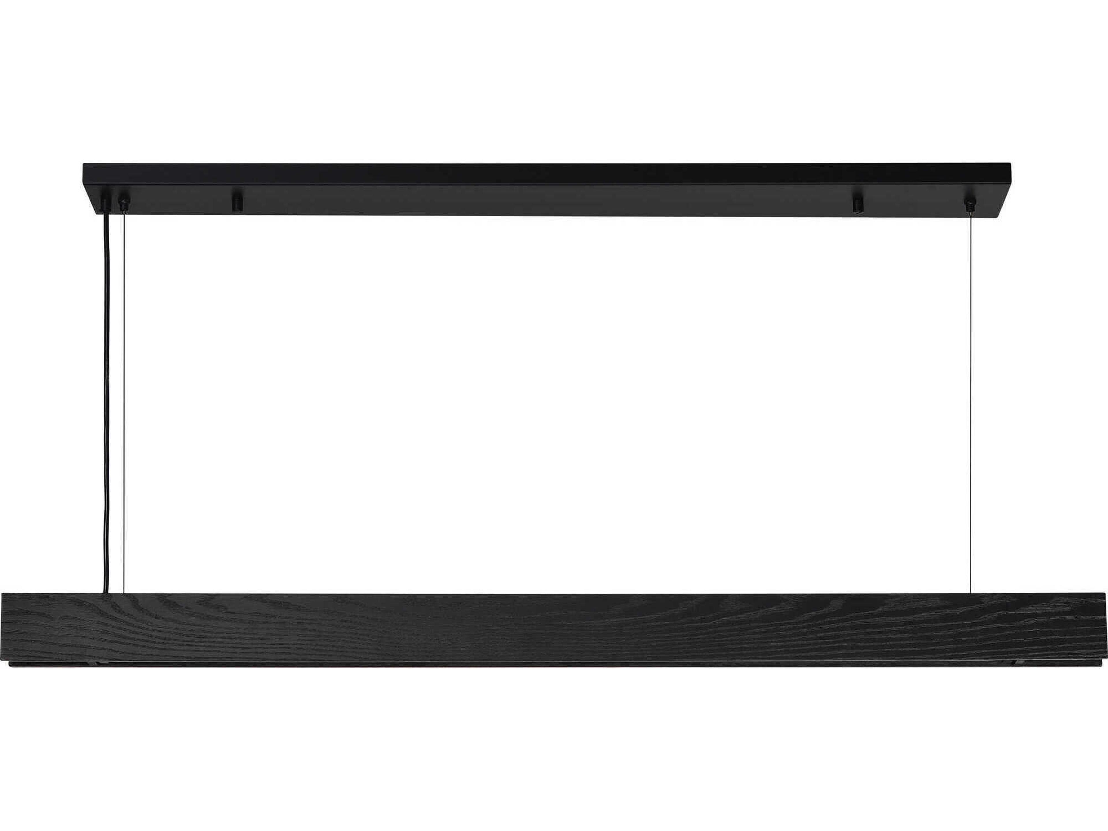 Renwil Taya 1-Light Matte Black Linear Island Pendant