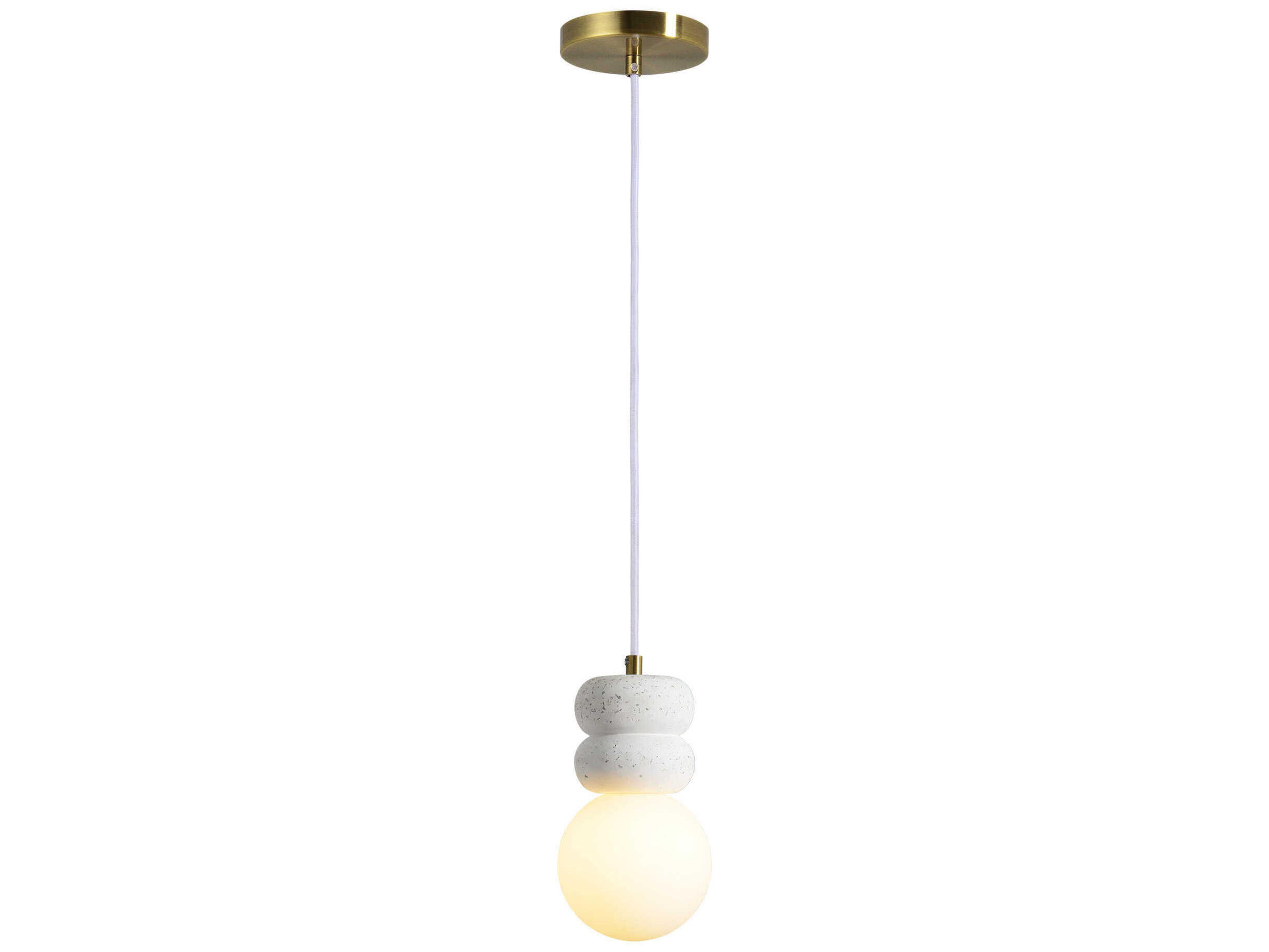 Renwil Candra 1-Light White Mini Pendant