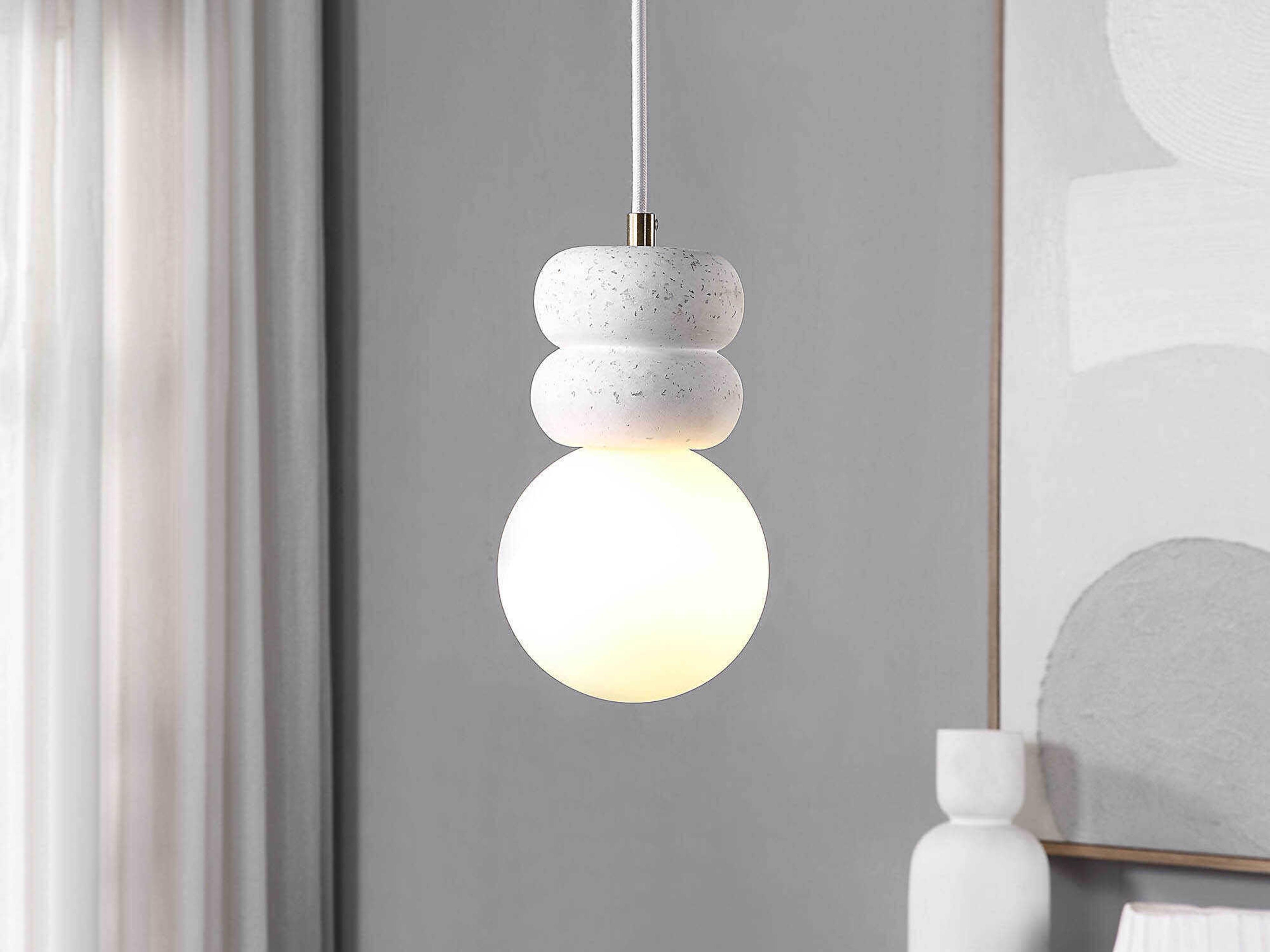 Renwil Candra 1-Light White Mini Pendant