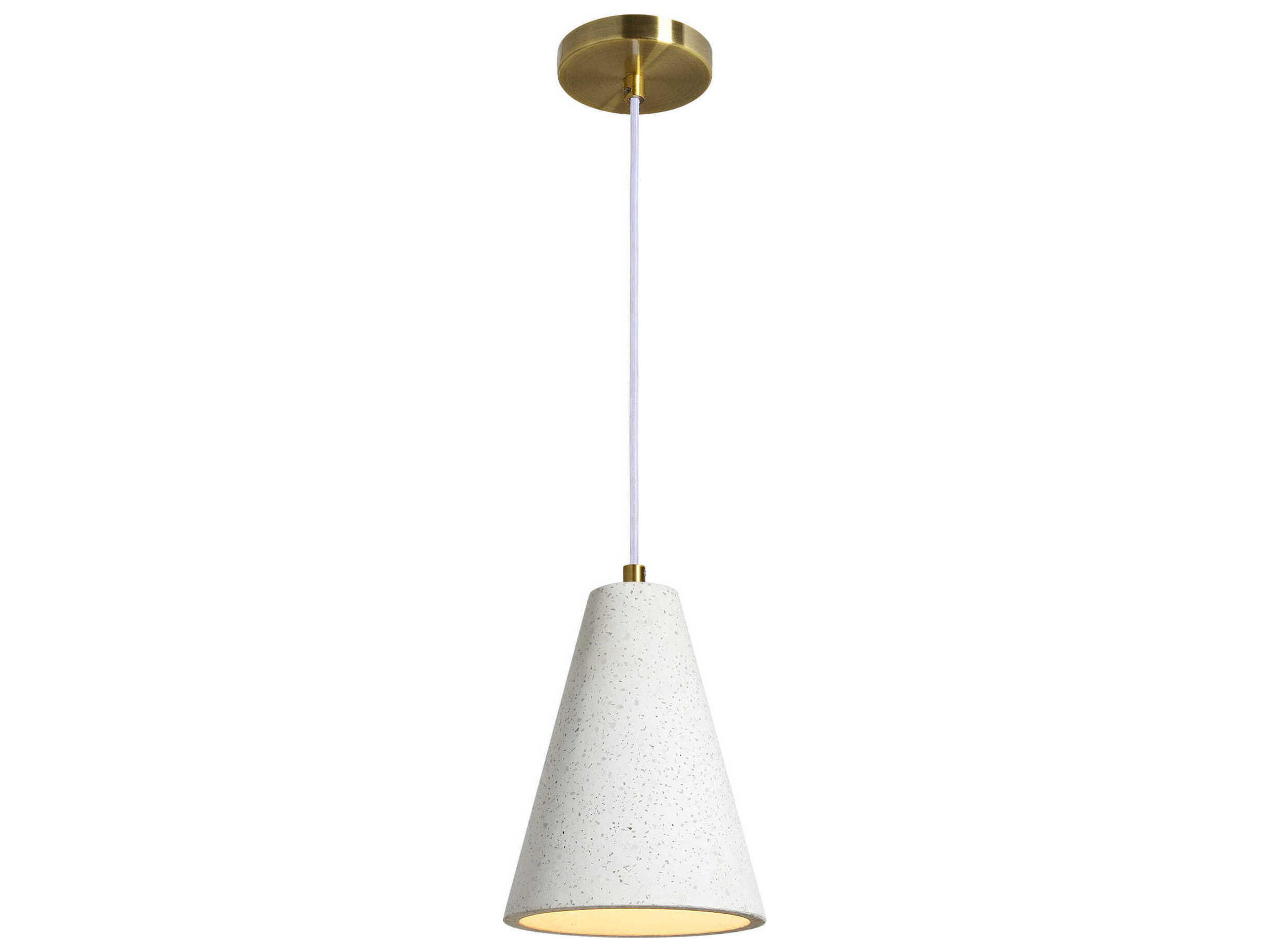 Renwil Paula 1-Light White Mini Pendant