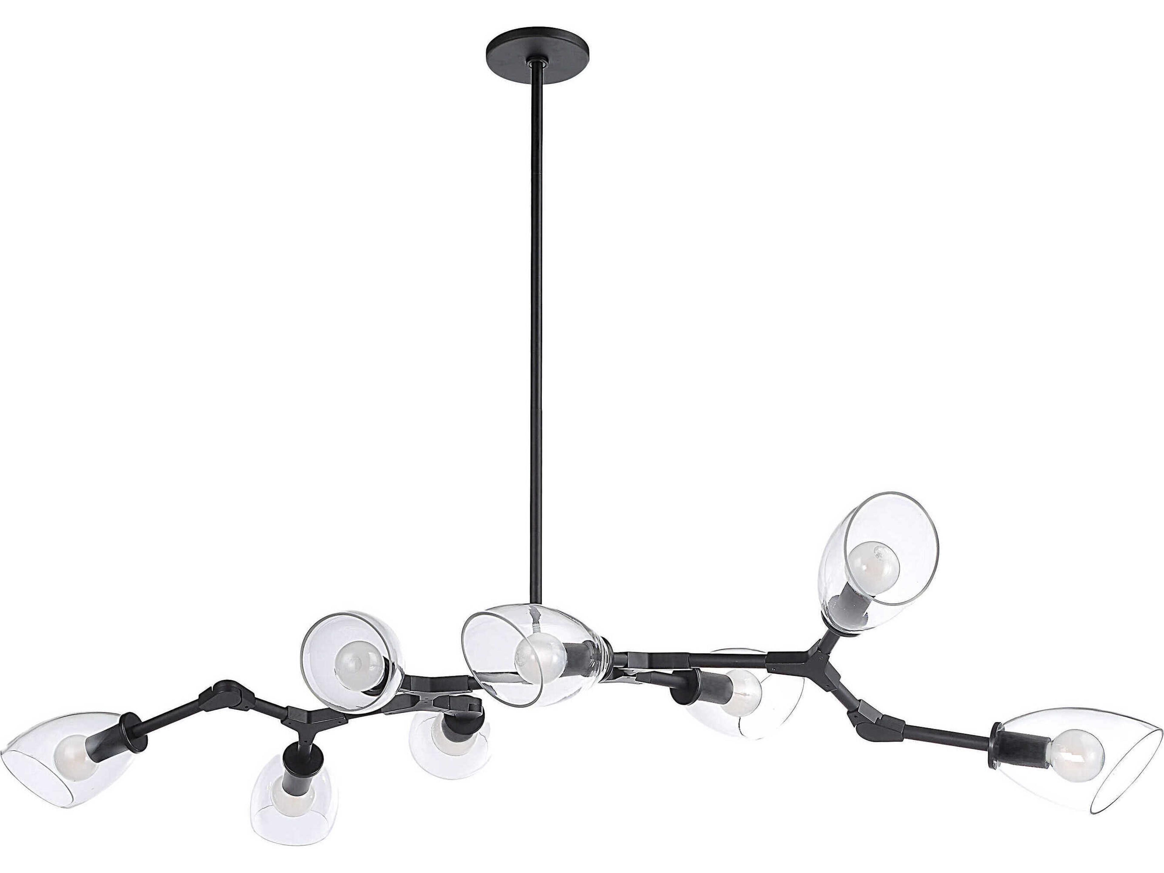 Camino 8-Light Matte Black Island Pendant