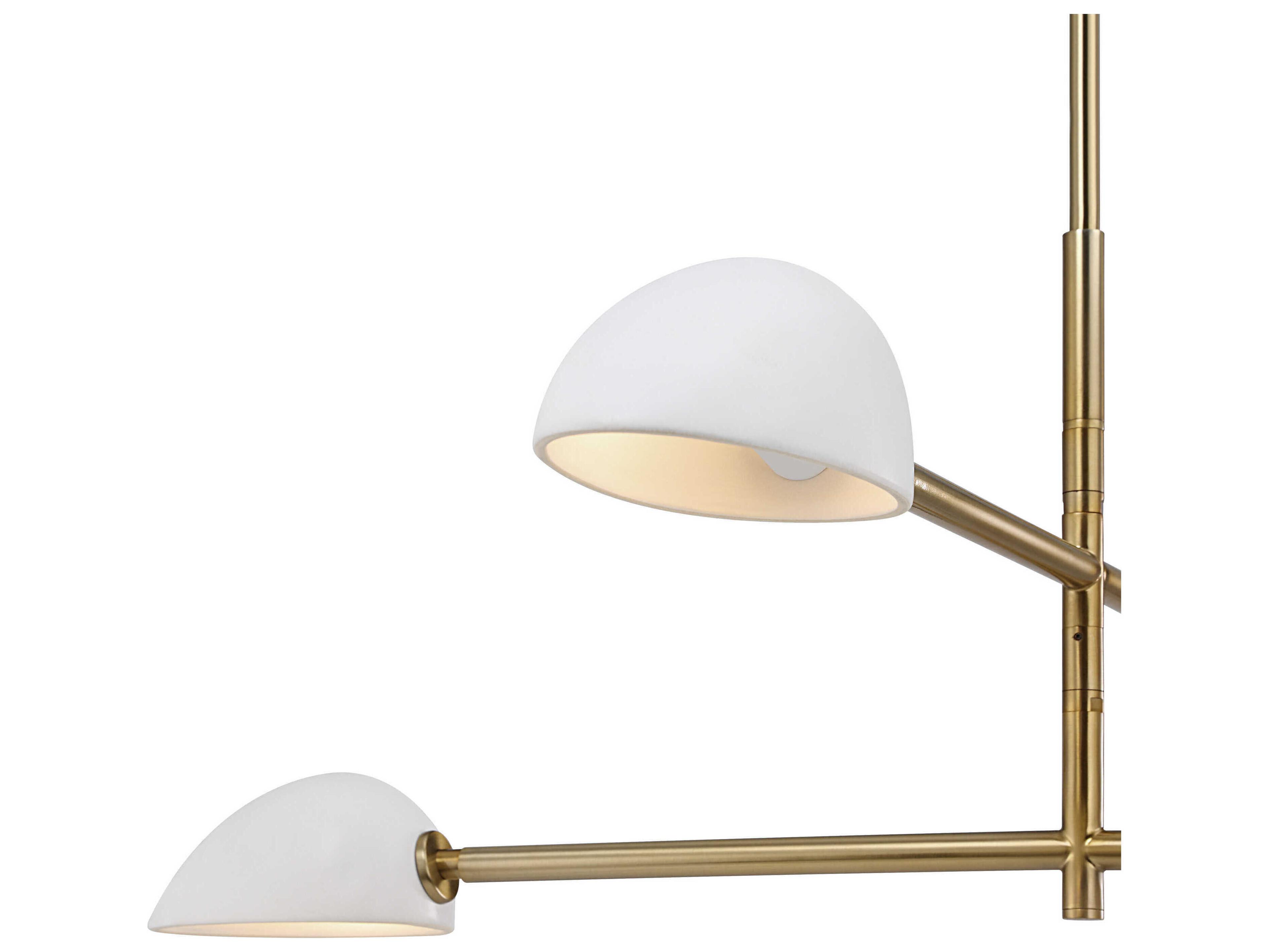 Renwil Tulla 4-Light Champagne Gold Sputnik Tiered Chandelier