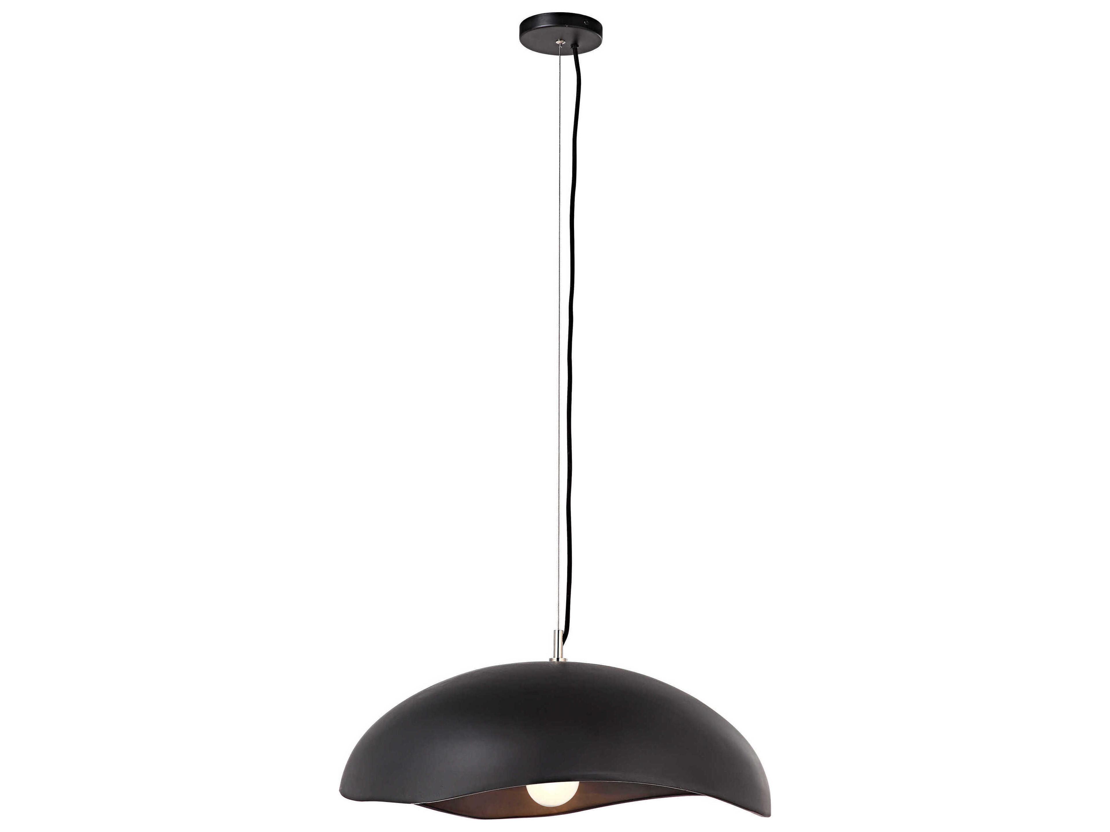 Renwil Filomena 1-Light Matte Black Pendant