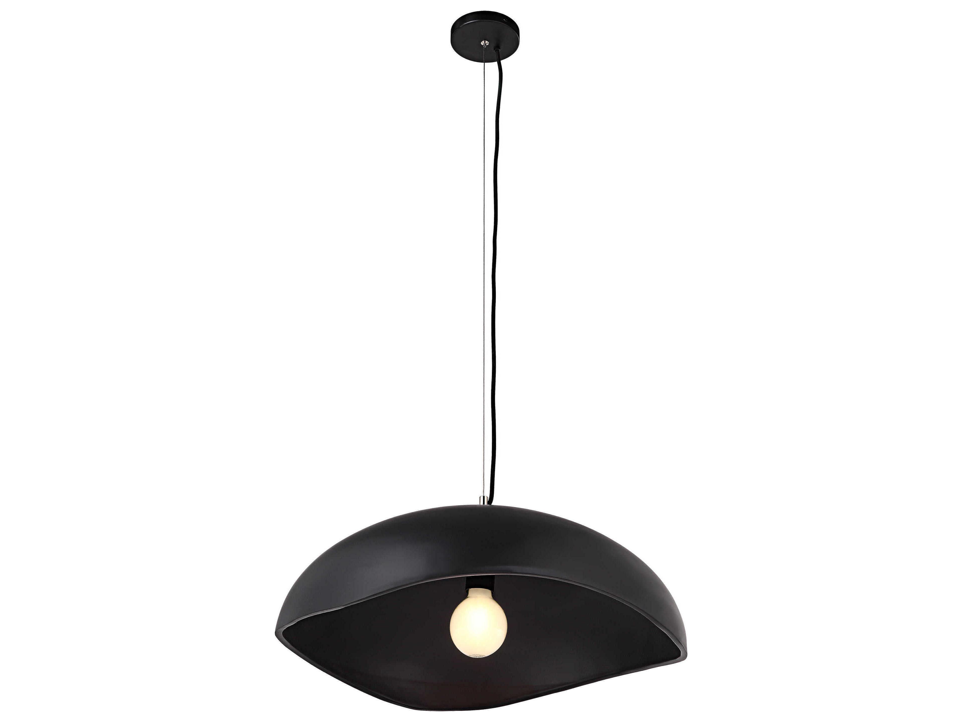 Renwil Filomena 1-Light Matte Black Pendant