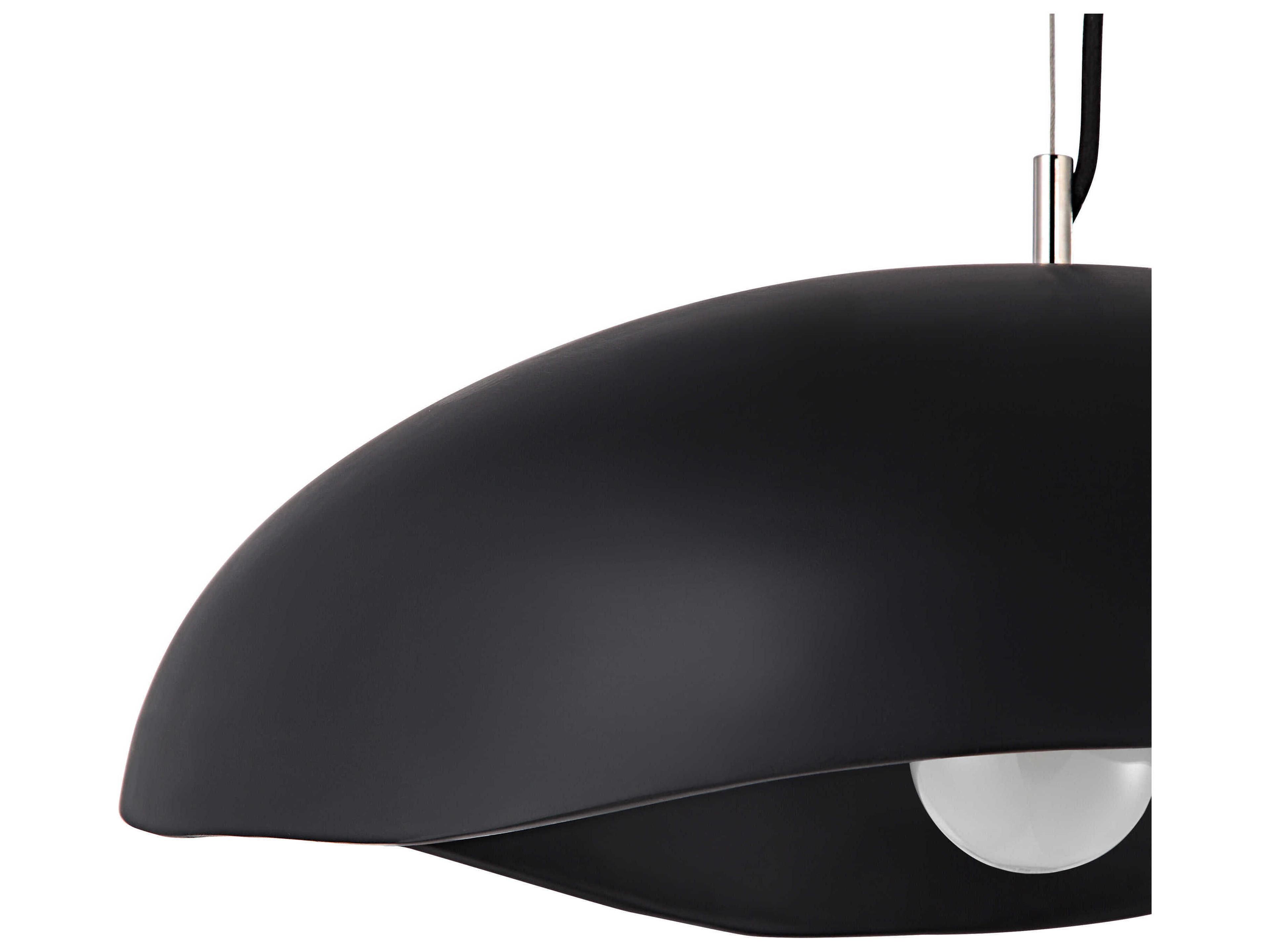 Renwil Filomena 1-Light Matte Black Pendant
