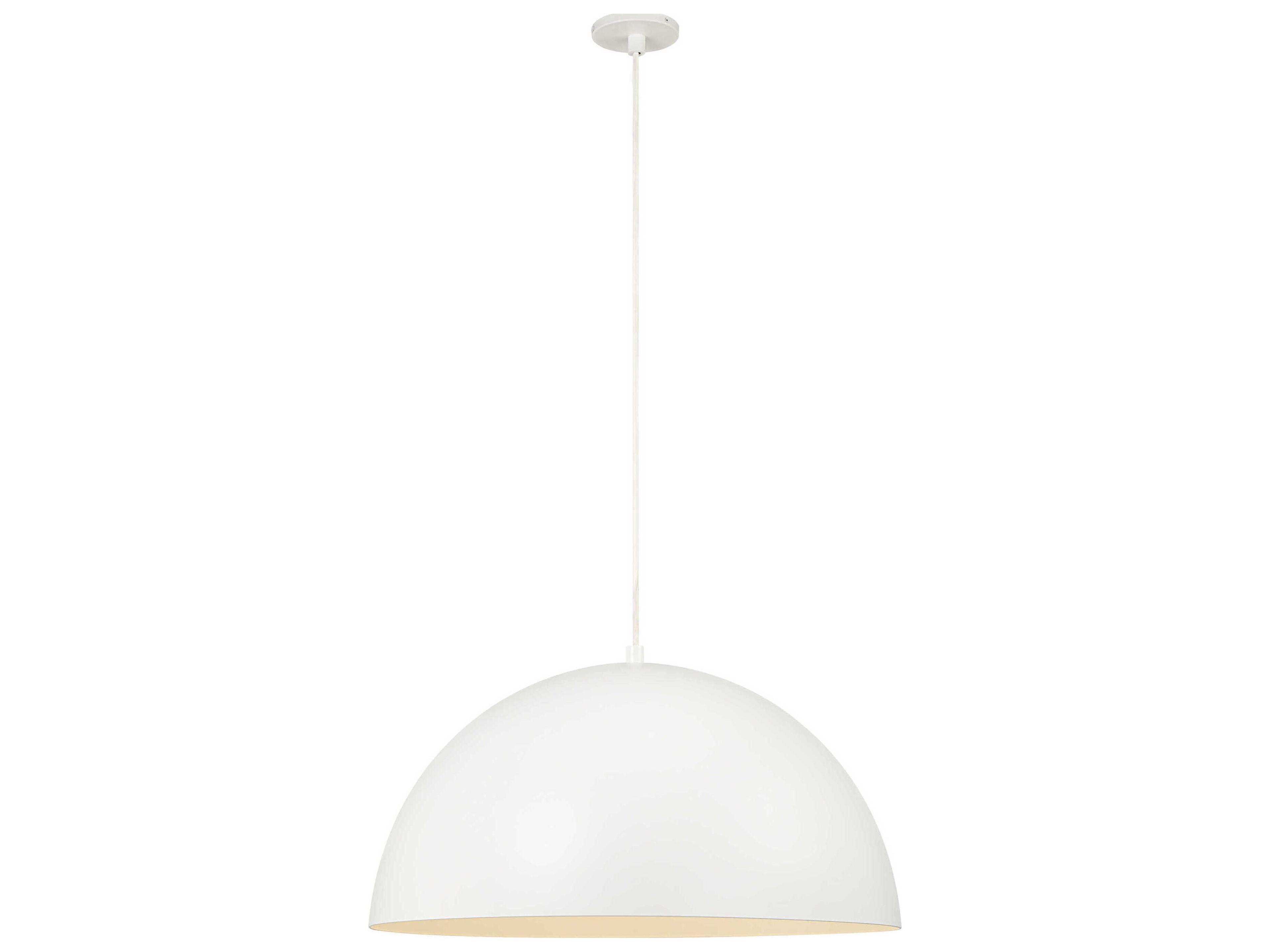 Renwil Ozona 1-Light White Dome Pendant
