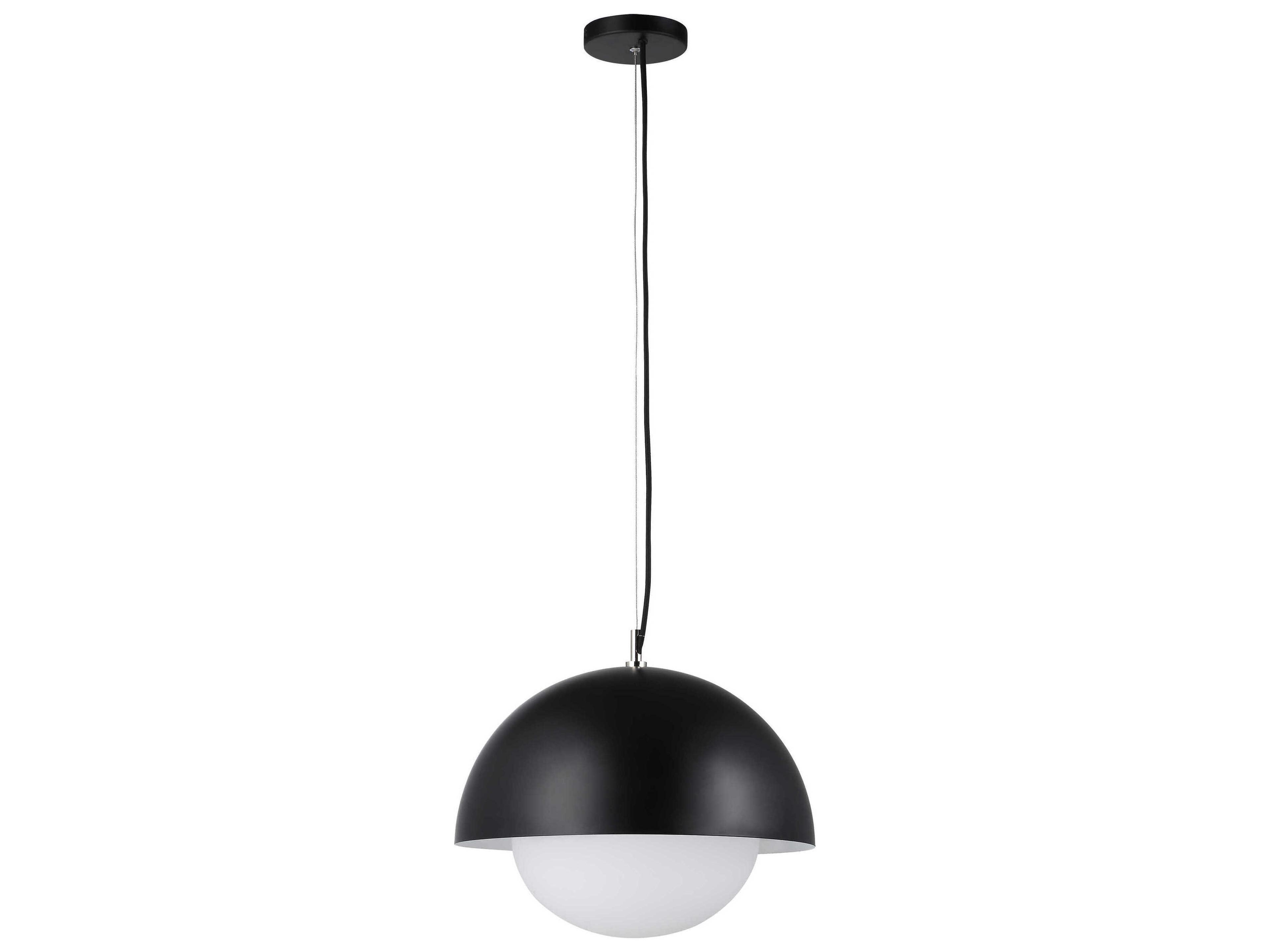Renwil Antonio 1-Light Matte Black Pendant