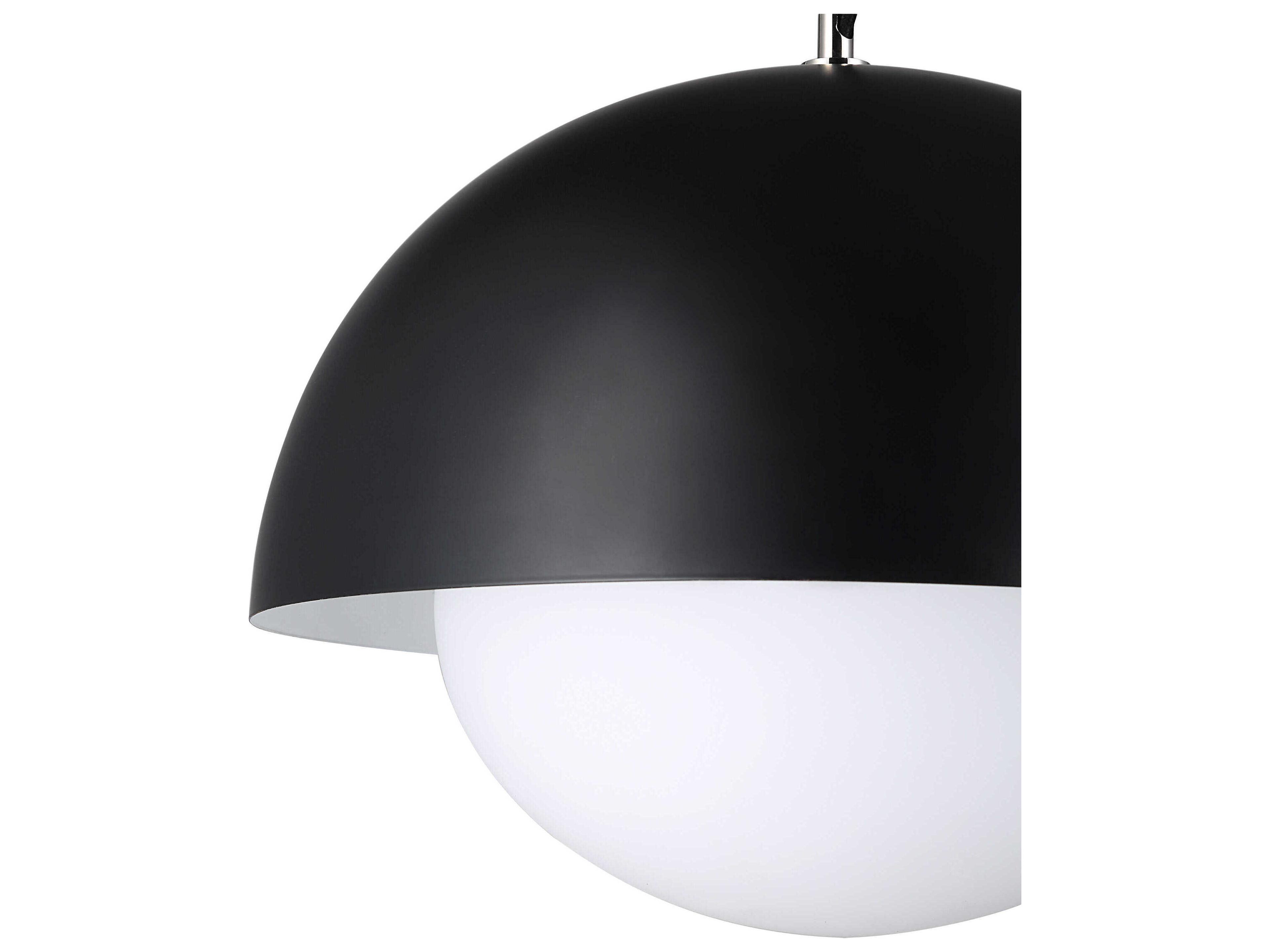Renwil Antonio 1-Light Matte Black Pendant