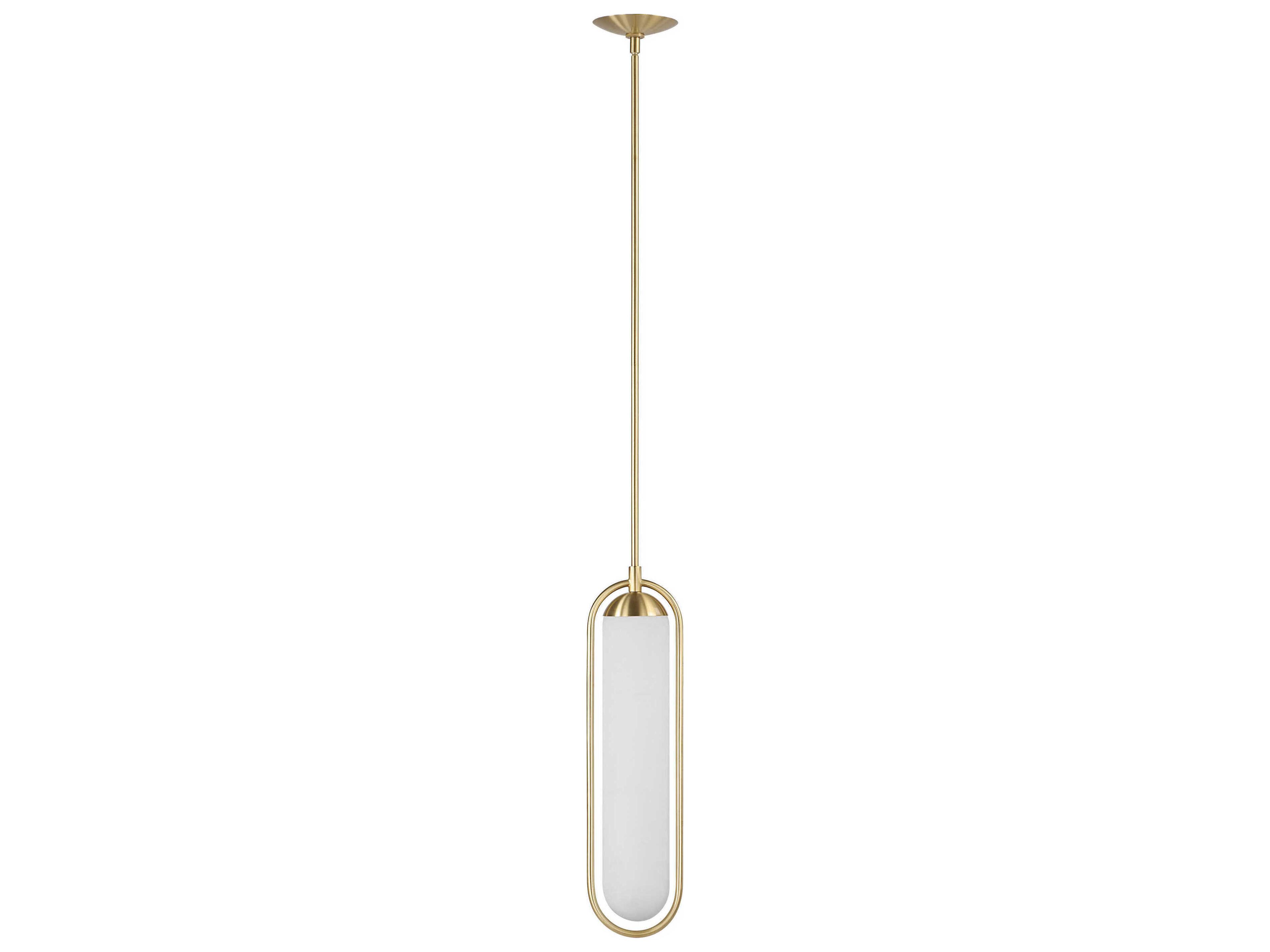 Thurles 1-Light Plated Satin Dark Brass Gold Cylinder Mini Pendant
