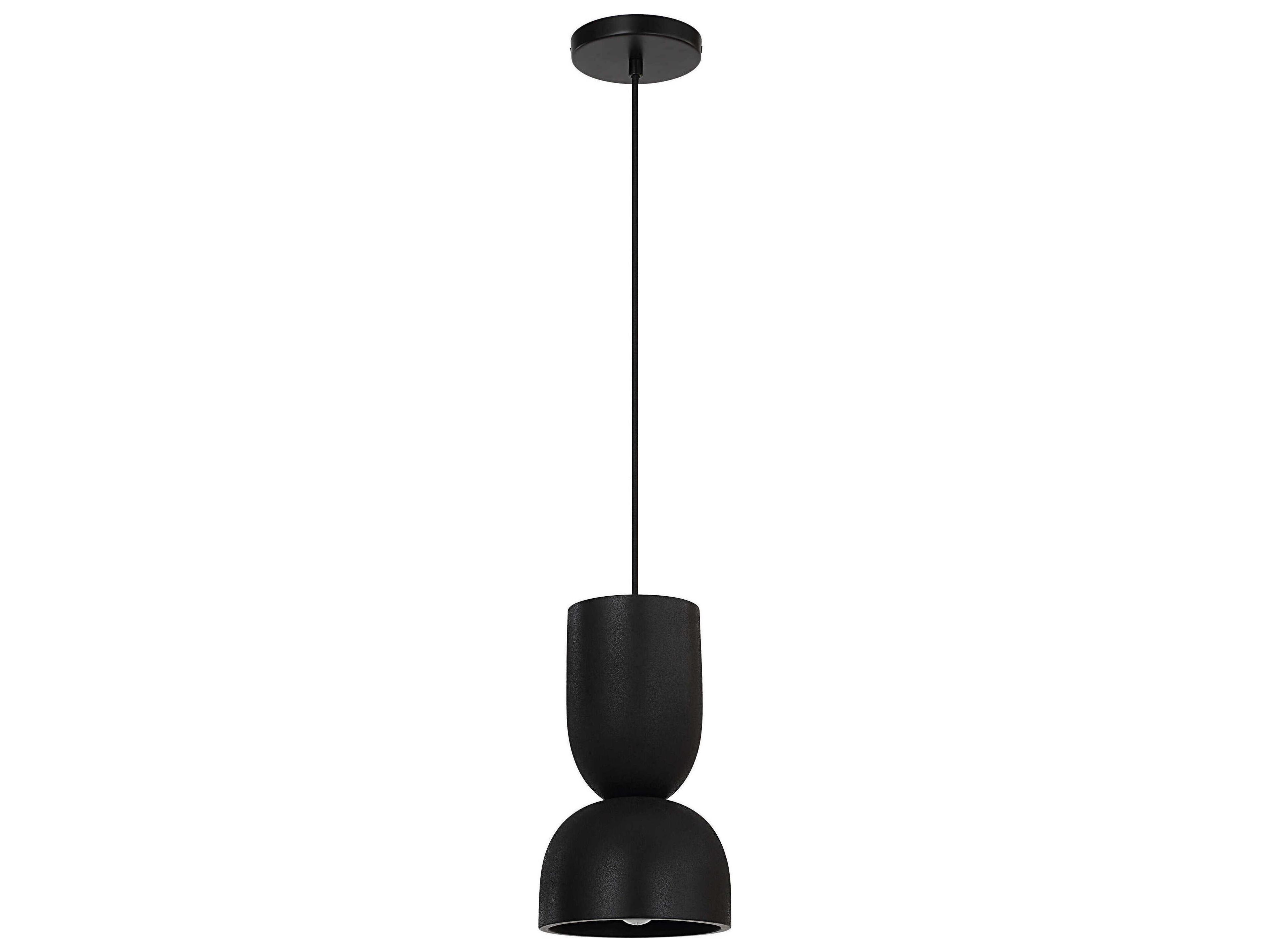 Caen 1-Light Black Mini Pendant