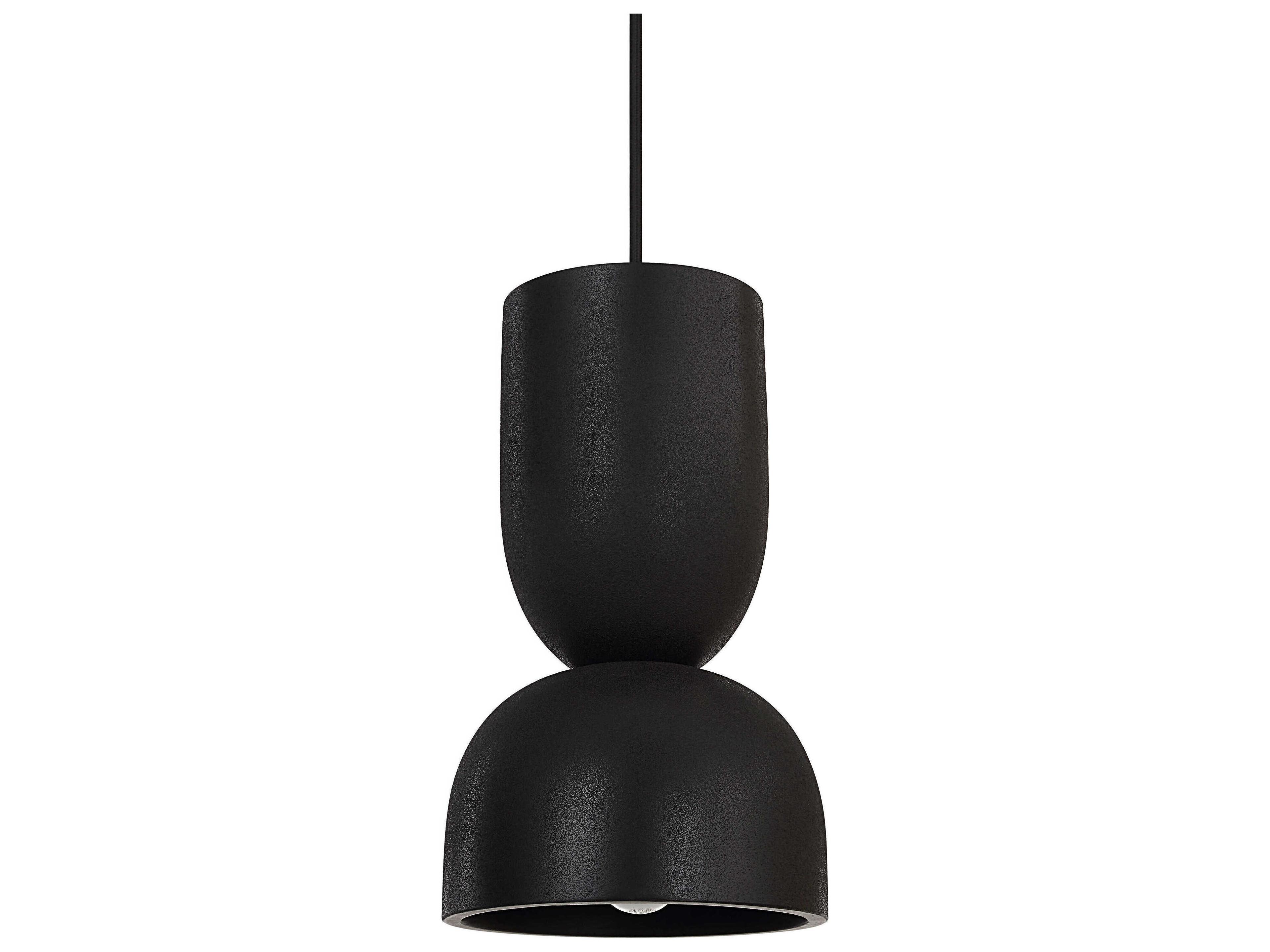 Renwil Caen 1-Light Black Mini Pendant