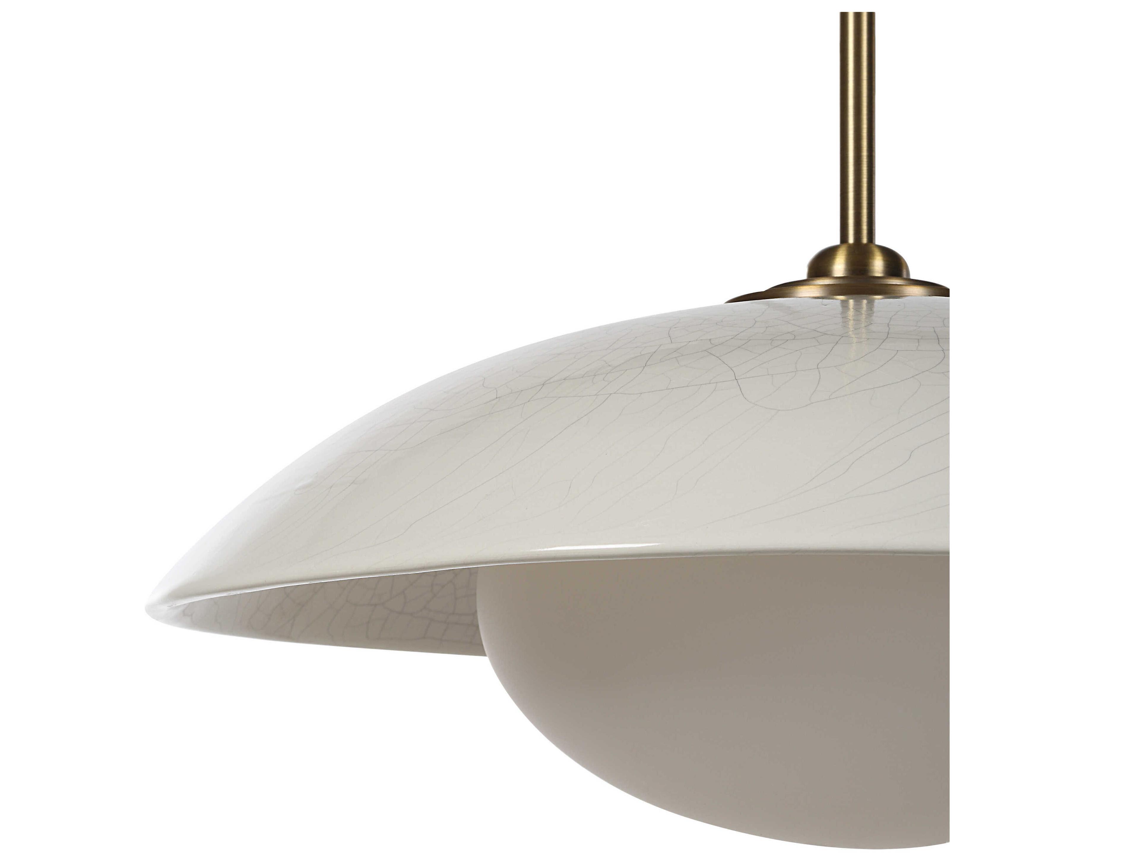 Renwil Abbie 1-Light White Pendant