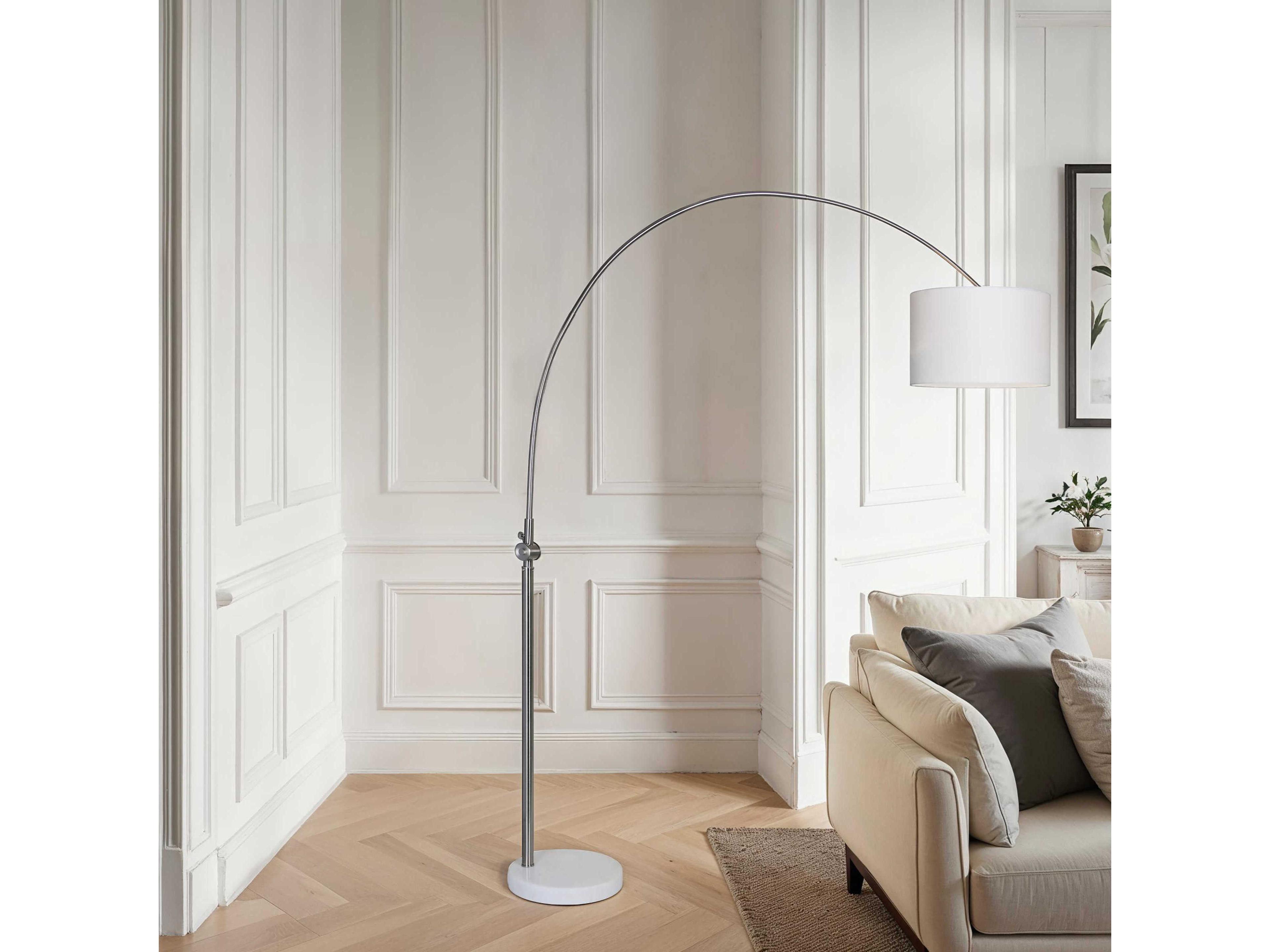 Renwil Cassell Brushed Nickel Floor Lamp