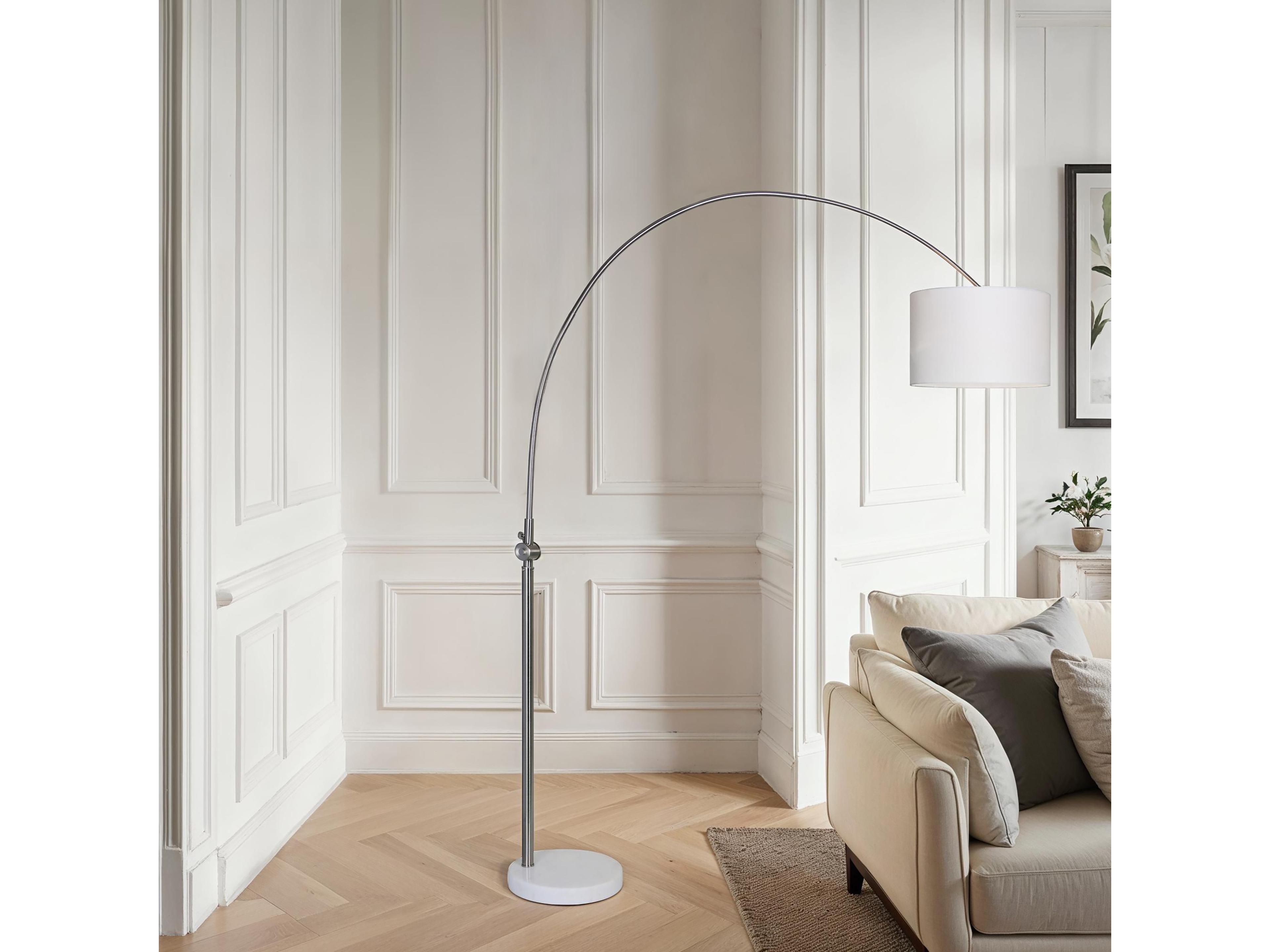 Renwil Cassell Brushed Nickel Floor Lamp