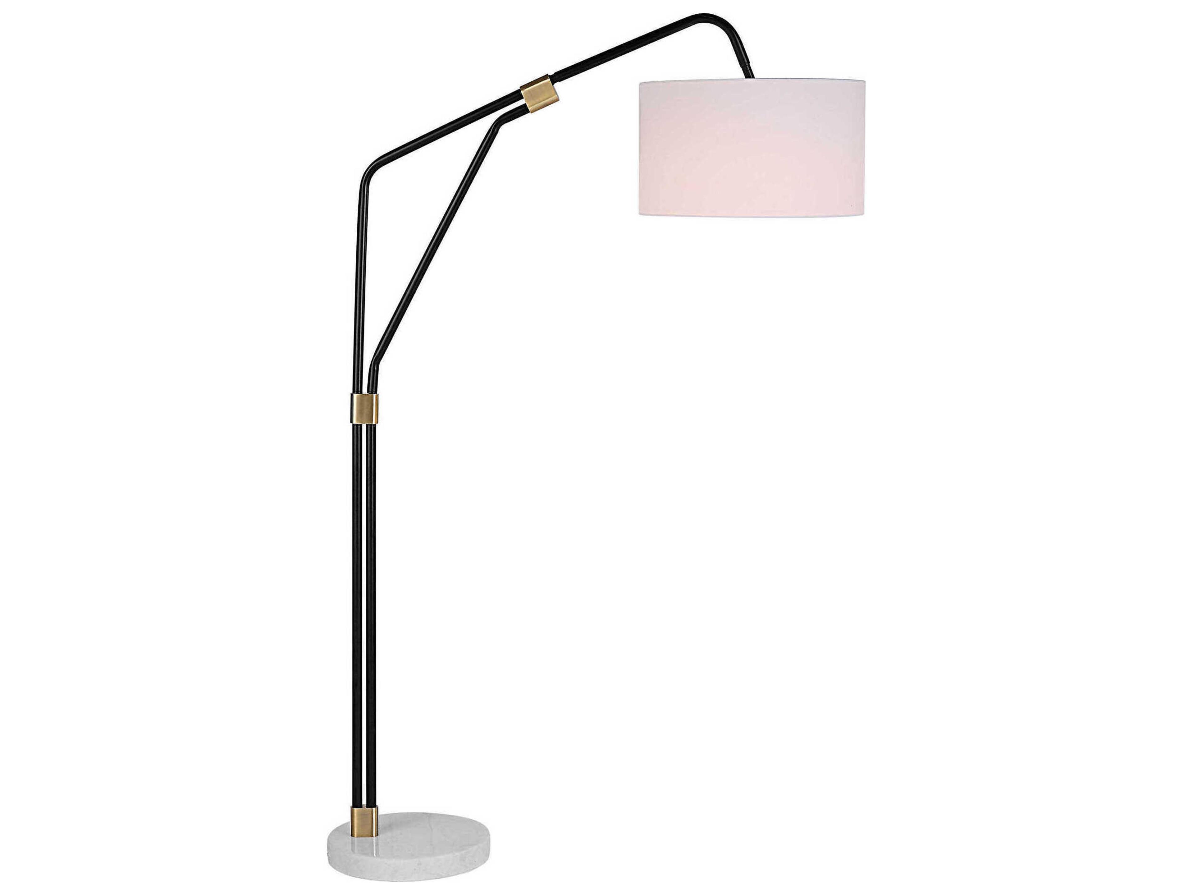 Renwil Wroxton Antique Brass Floor Lamp