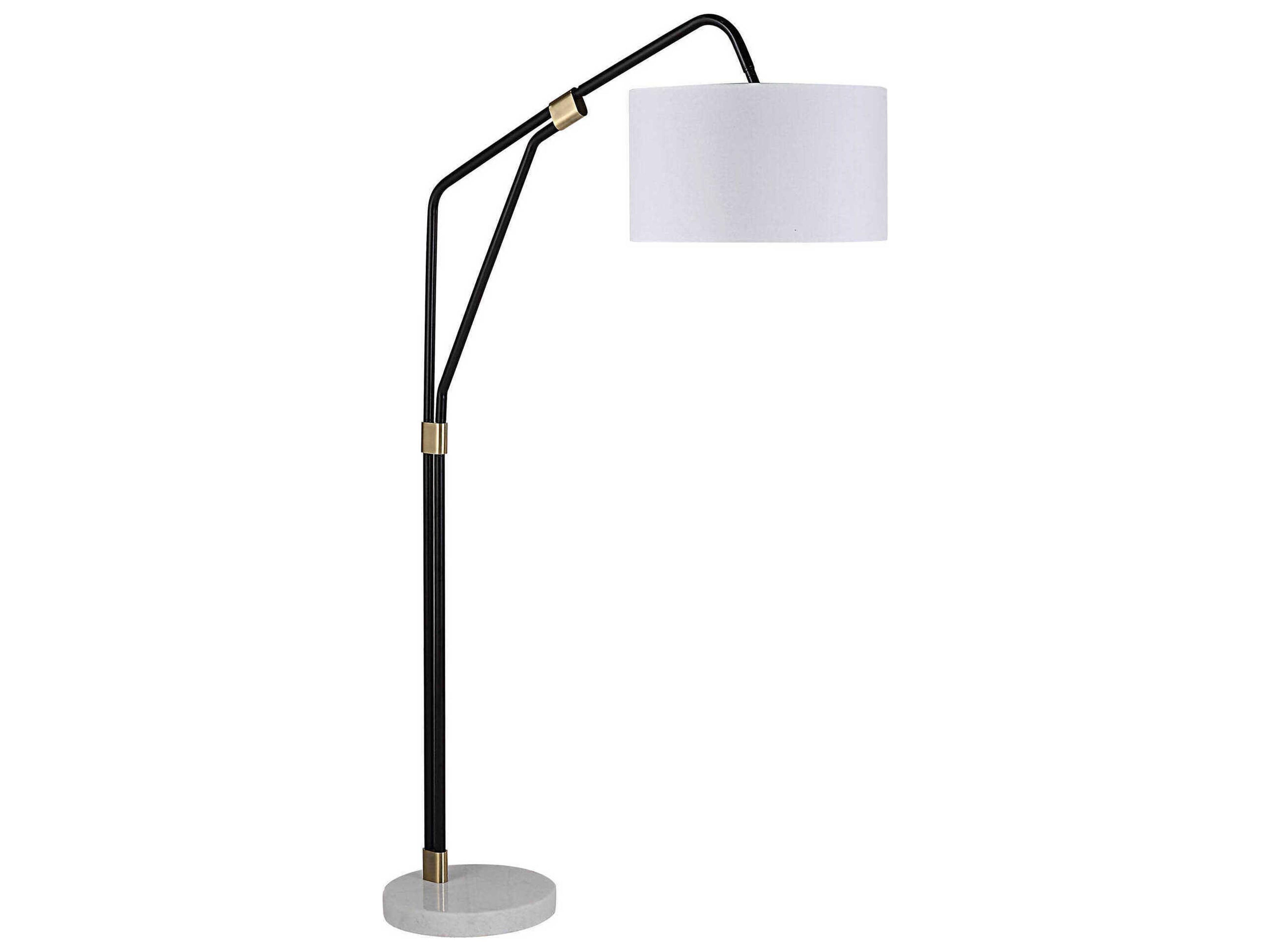 Renwil Wroxton Antique Brass Floor Lamp