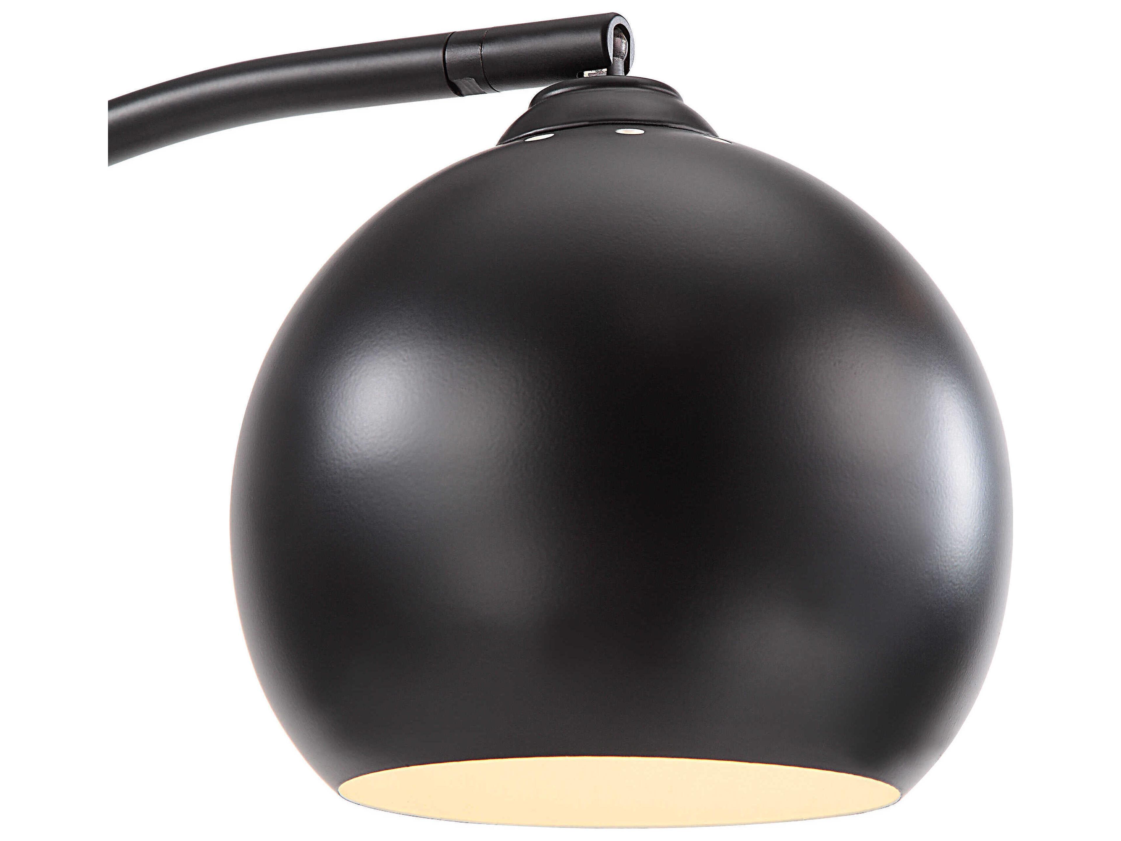 Renwil Folia Matte Black Powder Coated Iron Floor Lamp