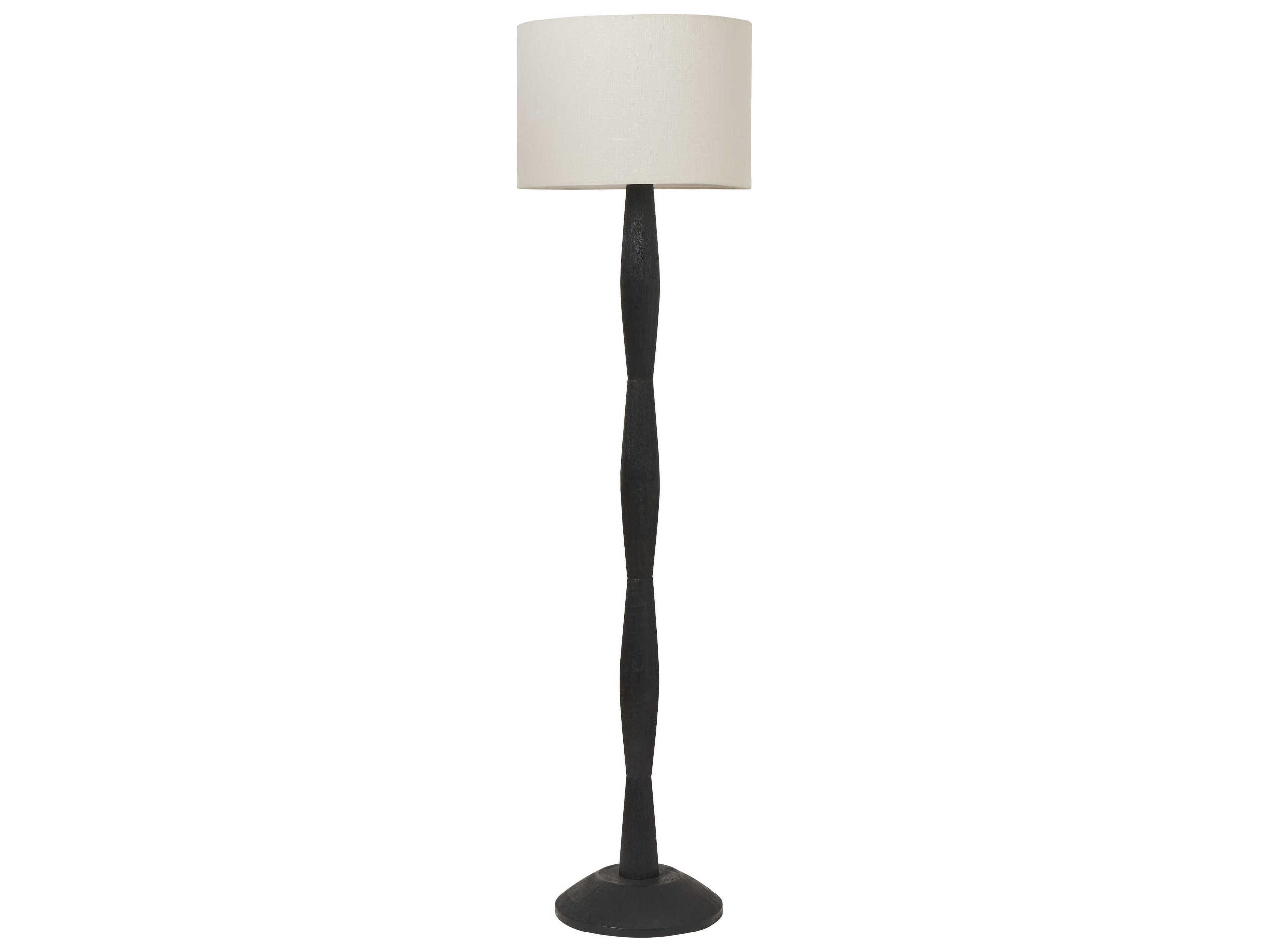 Francine Painted Black Floor Lamp