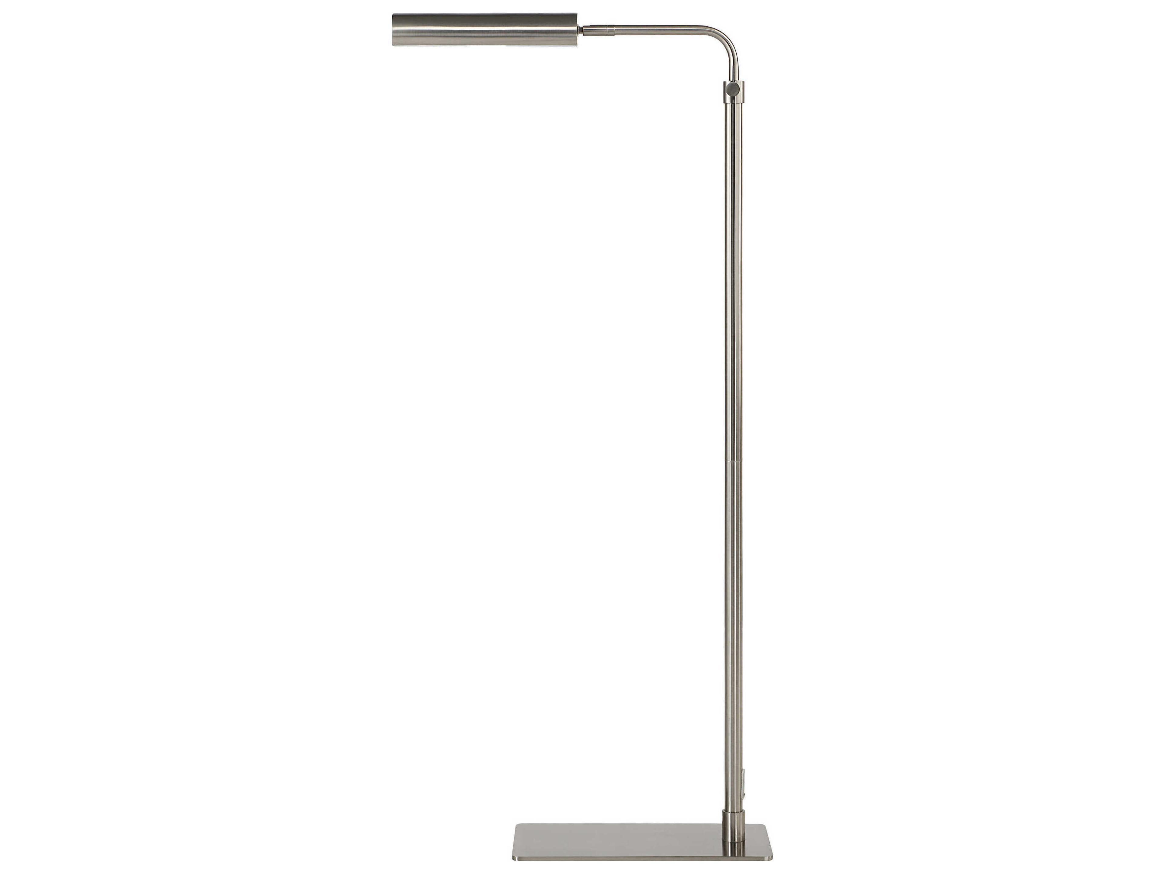Renwil Karima Plated Brushed Nickel Gray Floor Lamp