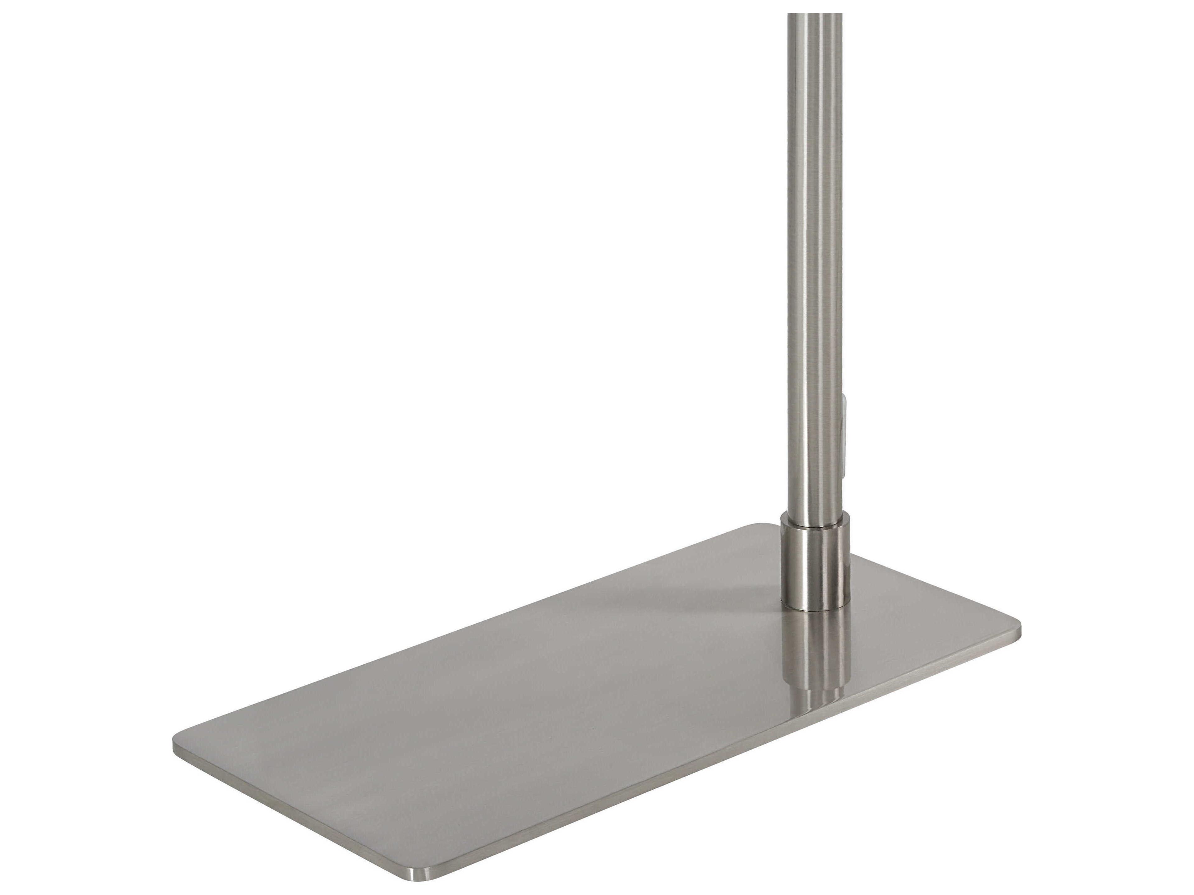 Renwil Karima Plated Brushed Nickel Gray Floor Lamp