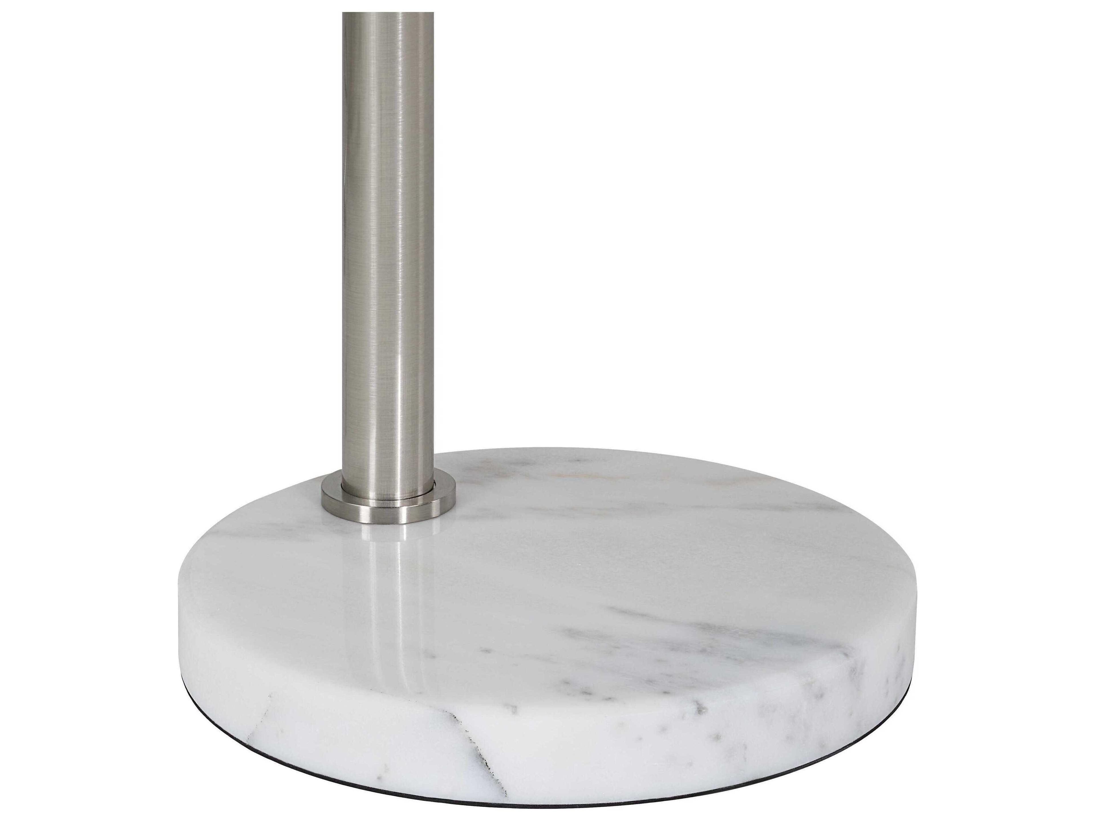 Renwil Aglow Plated Brushed Nickel Iron Floor Lamp