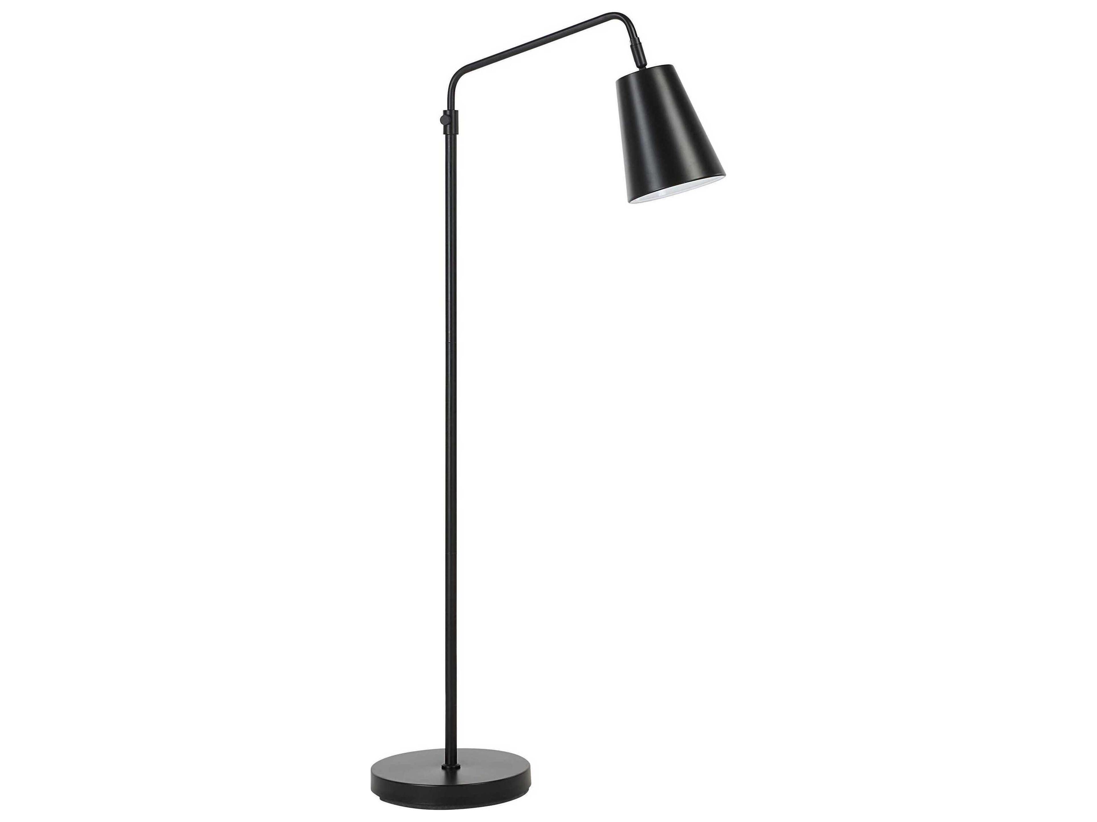 Nottingham Powder Coated Matte Black Iron Floor Lamp