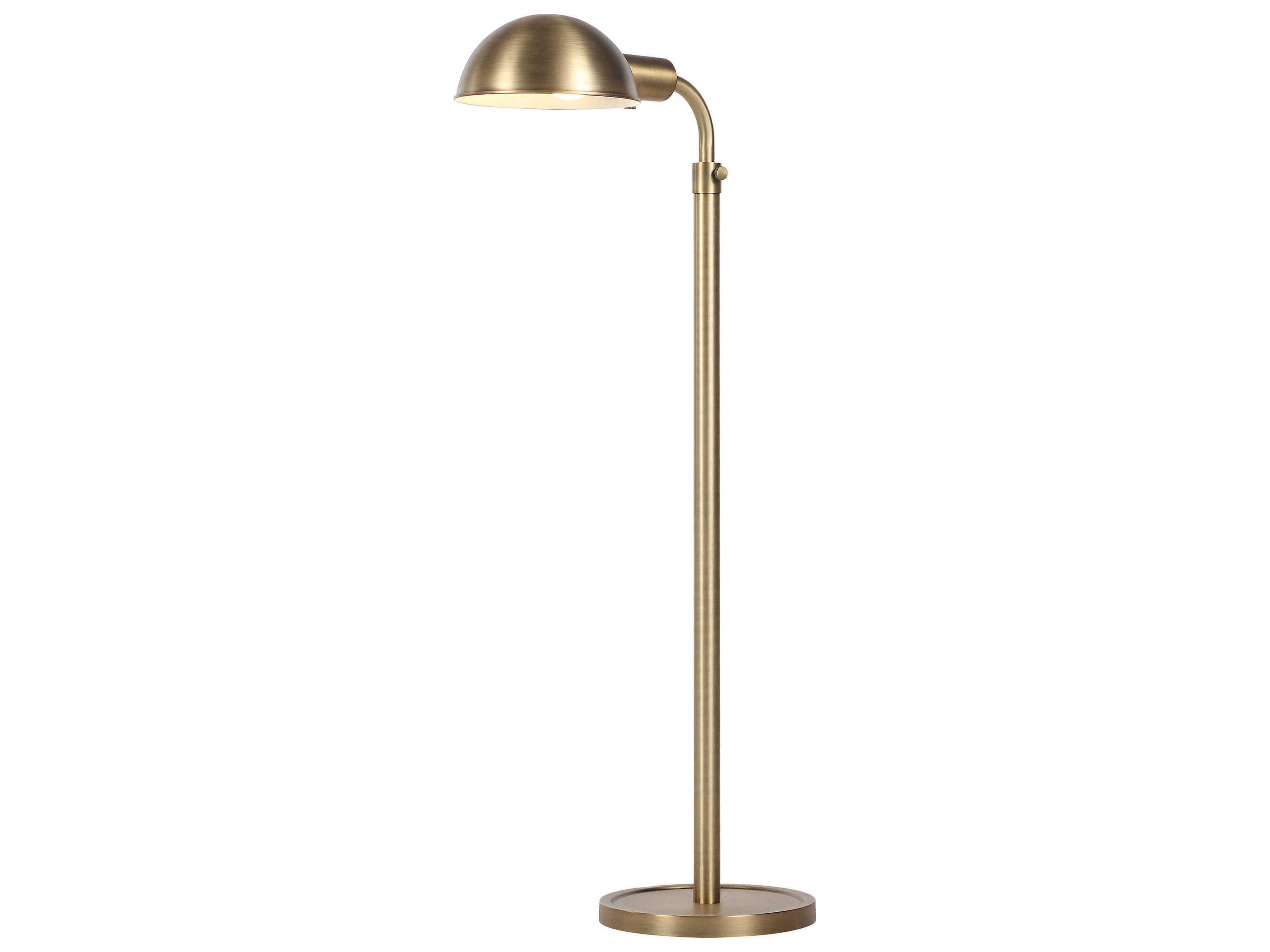 Renwil Cos Dark Antique Brushed Brass Floor Lamp