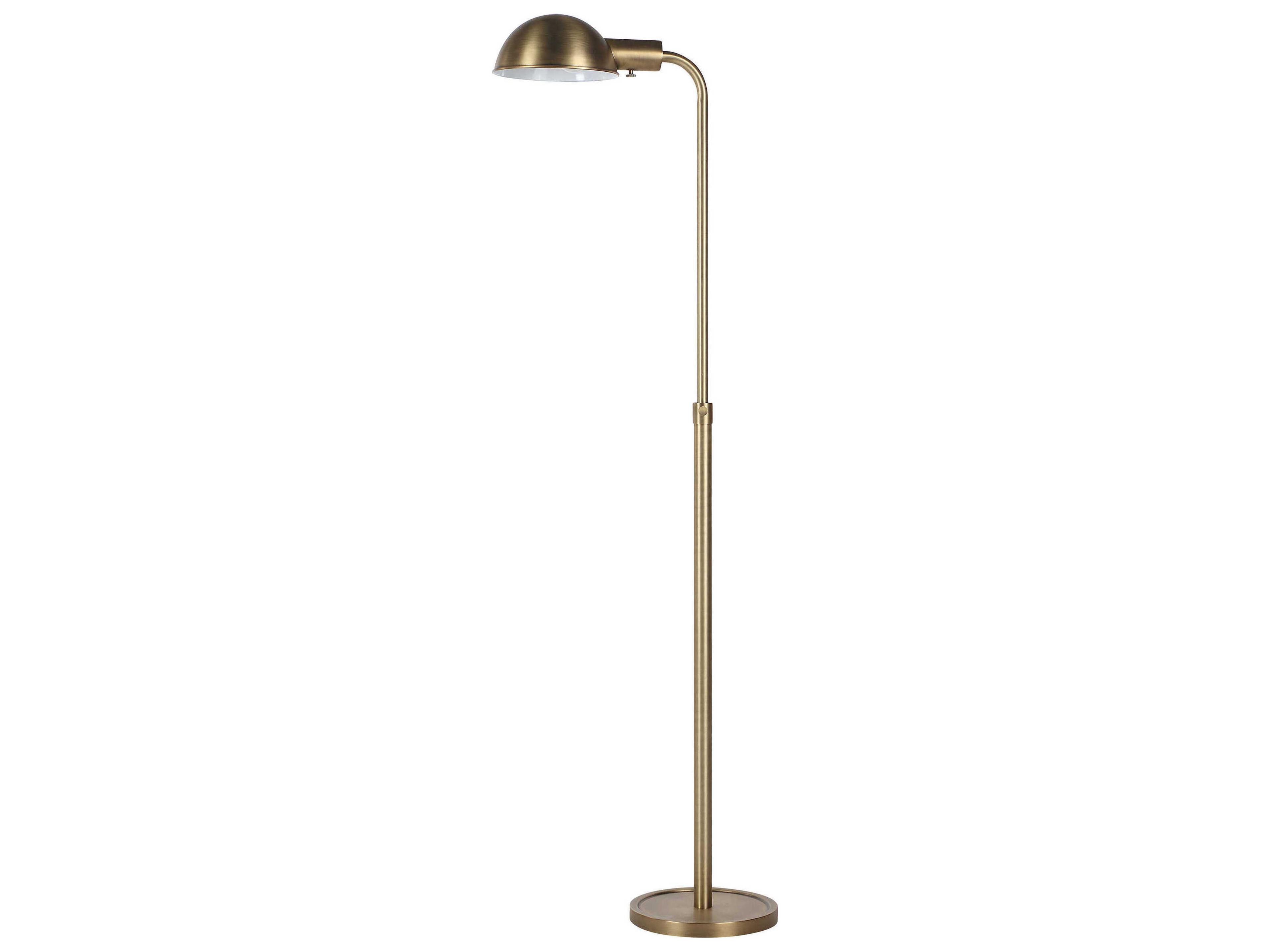 Renwil Cos Dark Antique Brushed Brass Floor Lamp