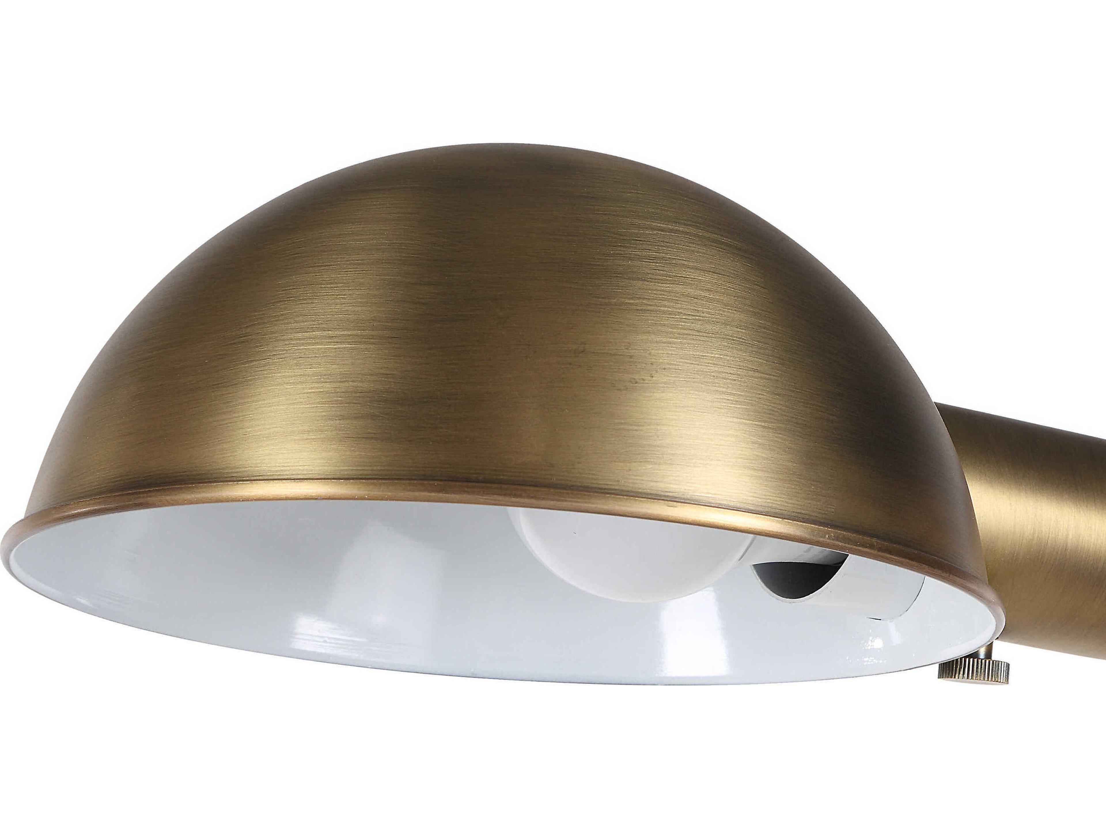 Renwil Cos Dark Antique Brushed Brass Floor Lamp