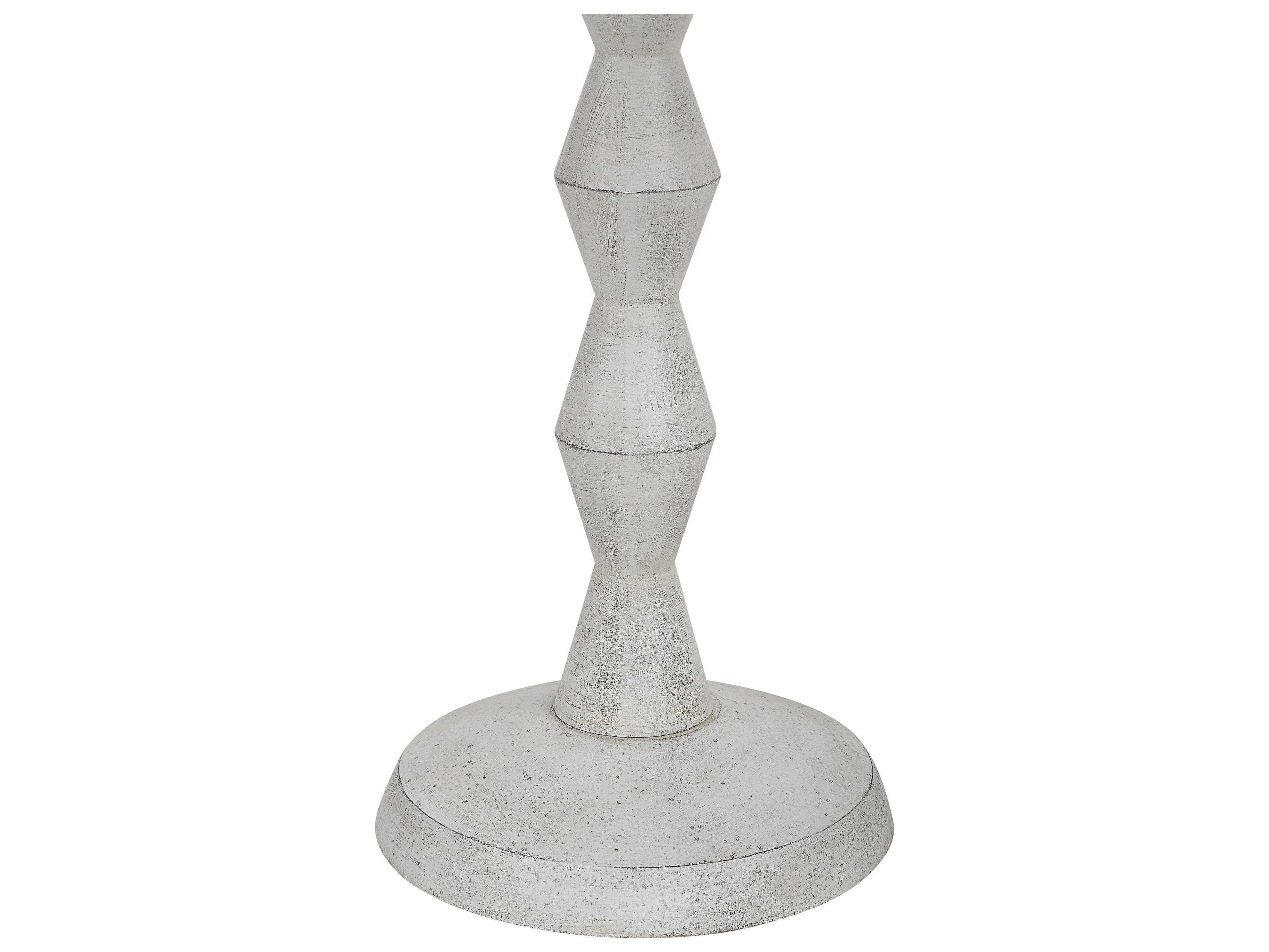 Renwil Sorriso White Wood Texture Floor Lamp