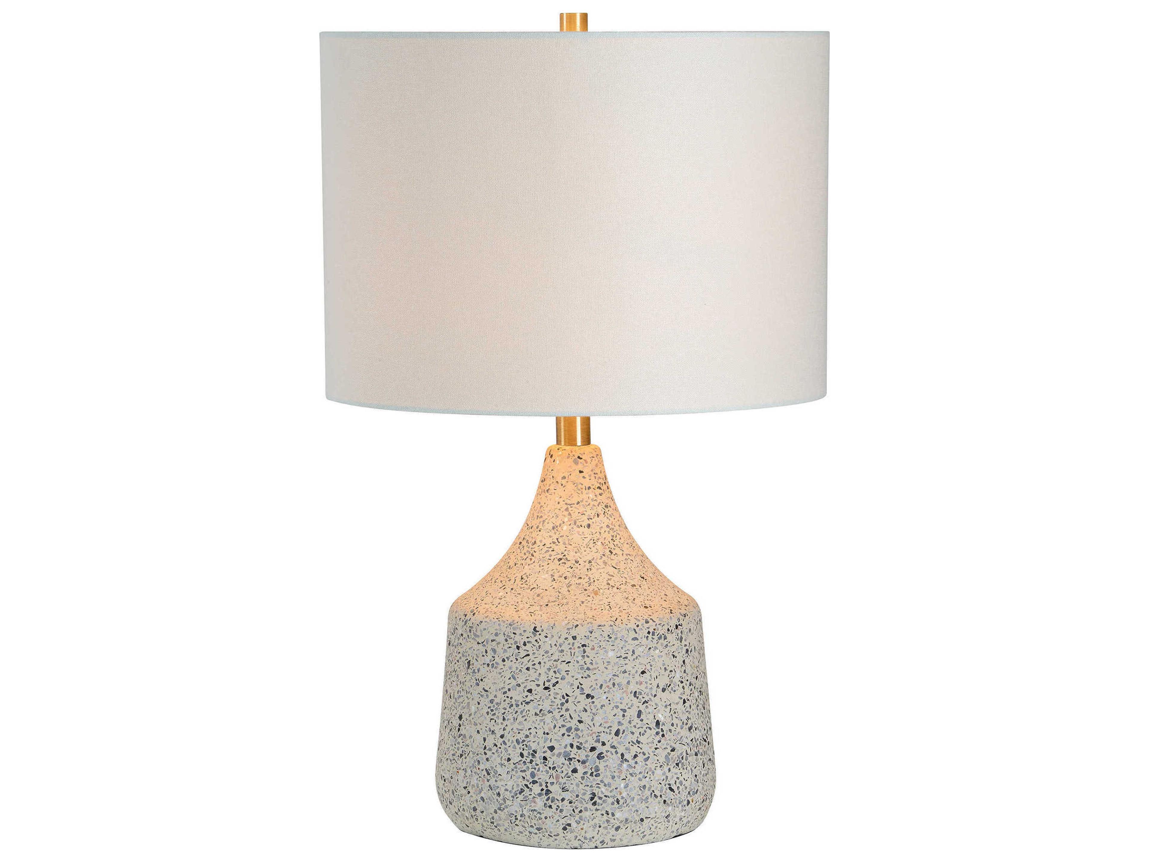Renwil Longmore Beige Speckles Off White Table Lamp