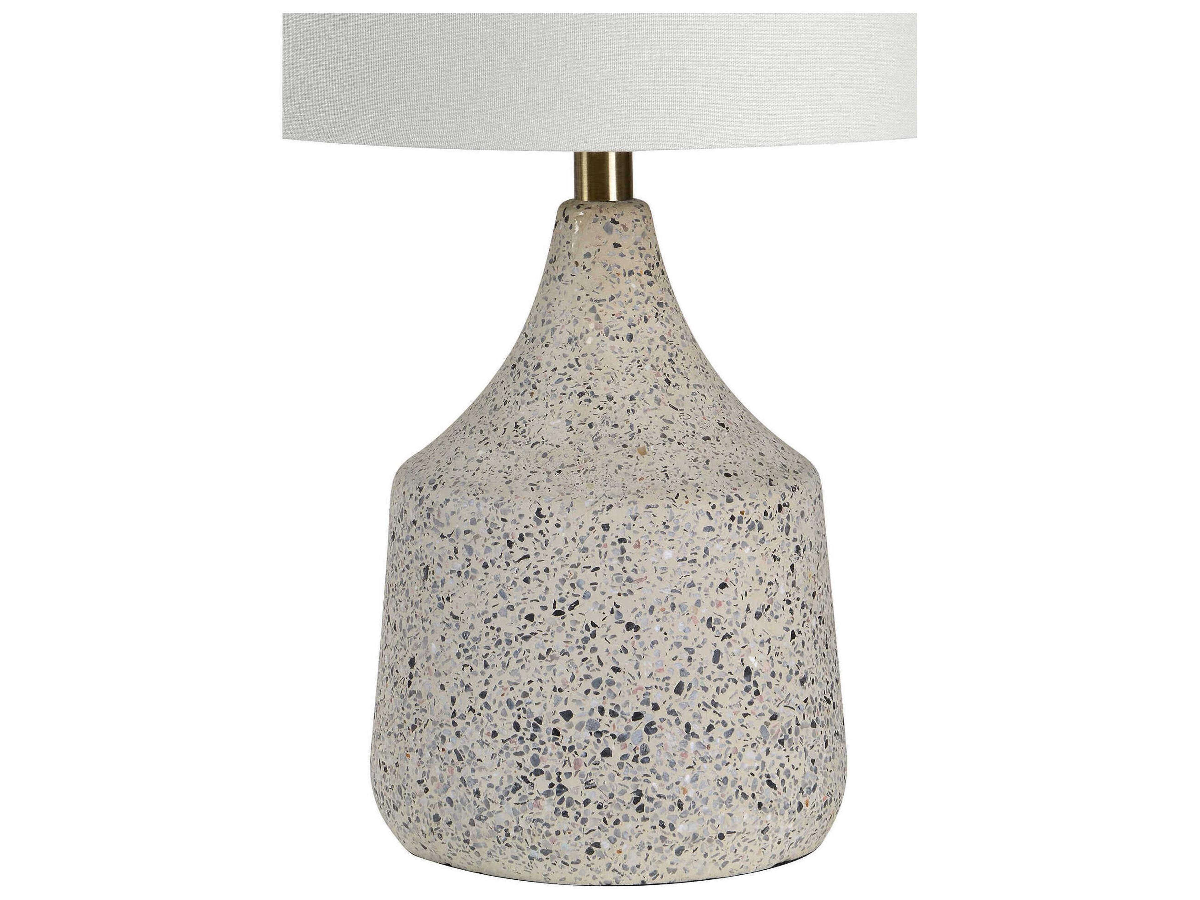 Renwil Longmore Beige Speckles Off White Table Lamp
