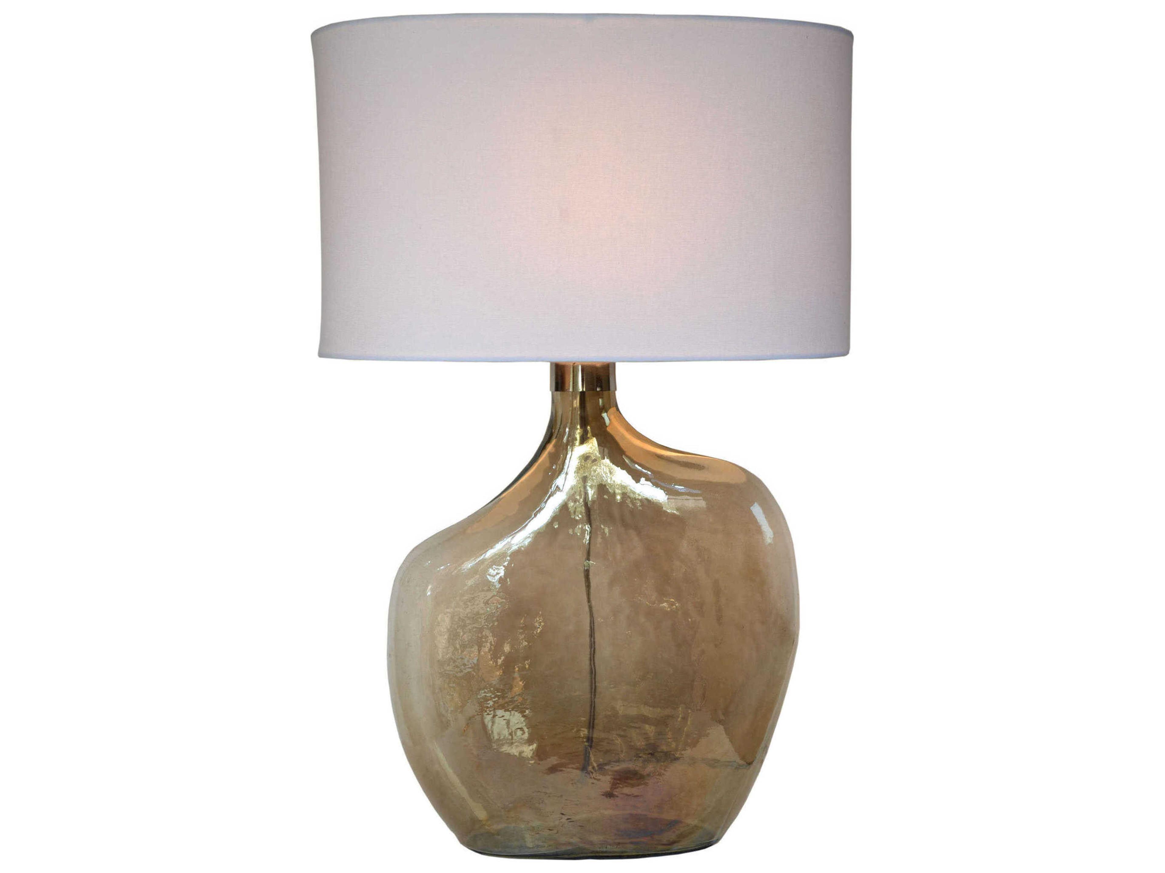 Renwil Benedek Smoke Luster Nickel Buffet Lamp