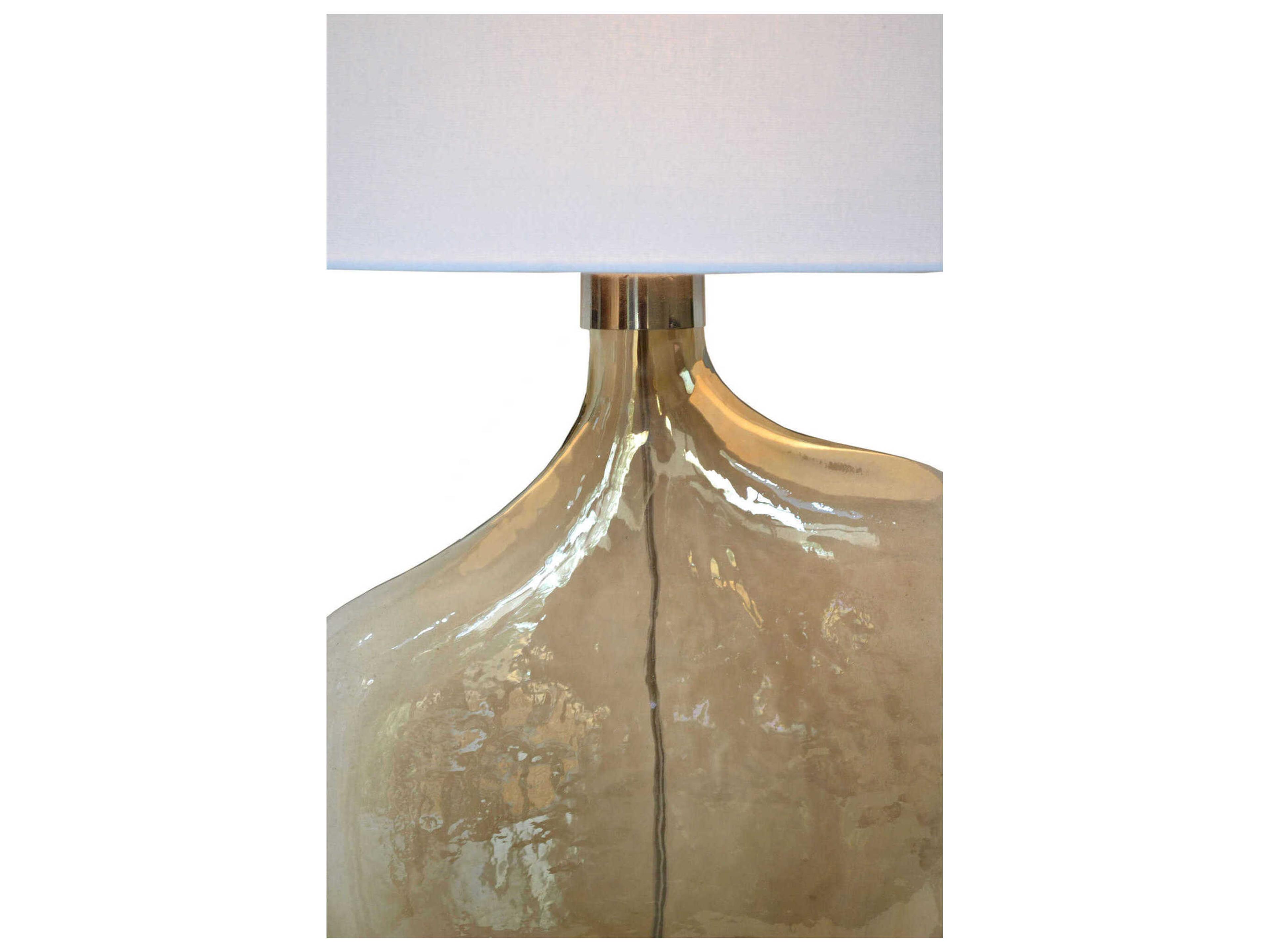 Renwil Benedek Smoke Luster Nickel Buffet Lamp