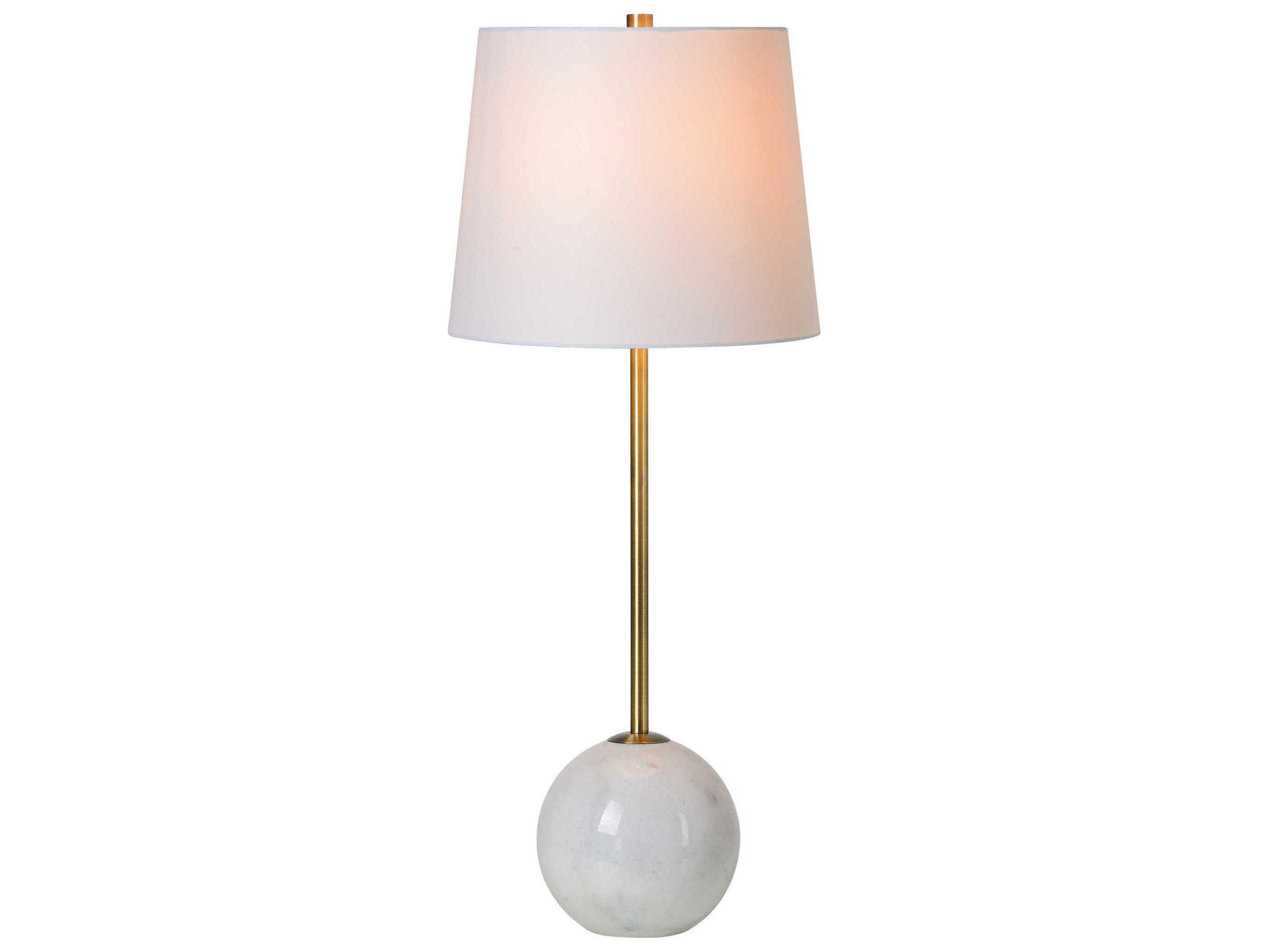 Renwil Naomi Antique Brass Buffet Lamp Set of 2