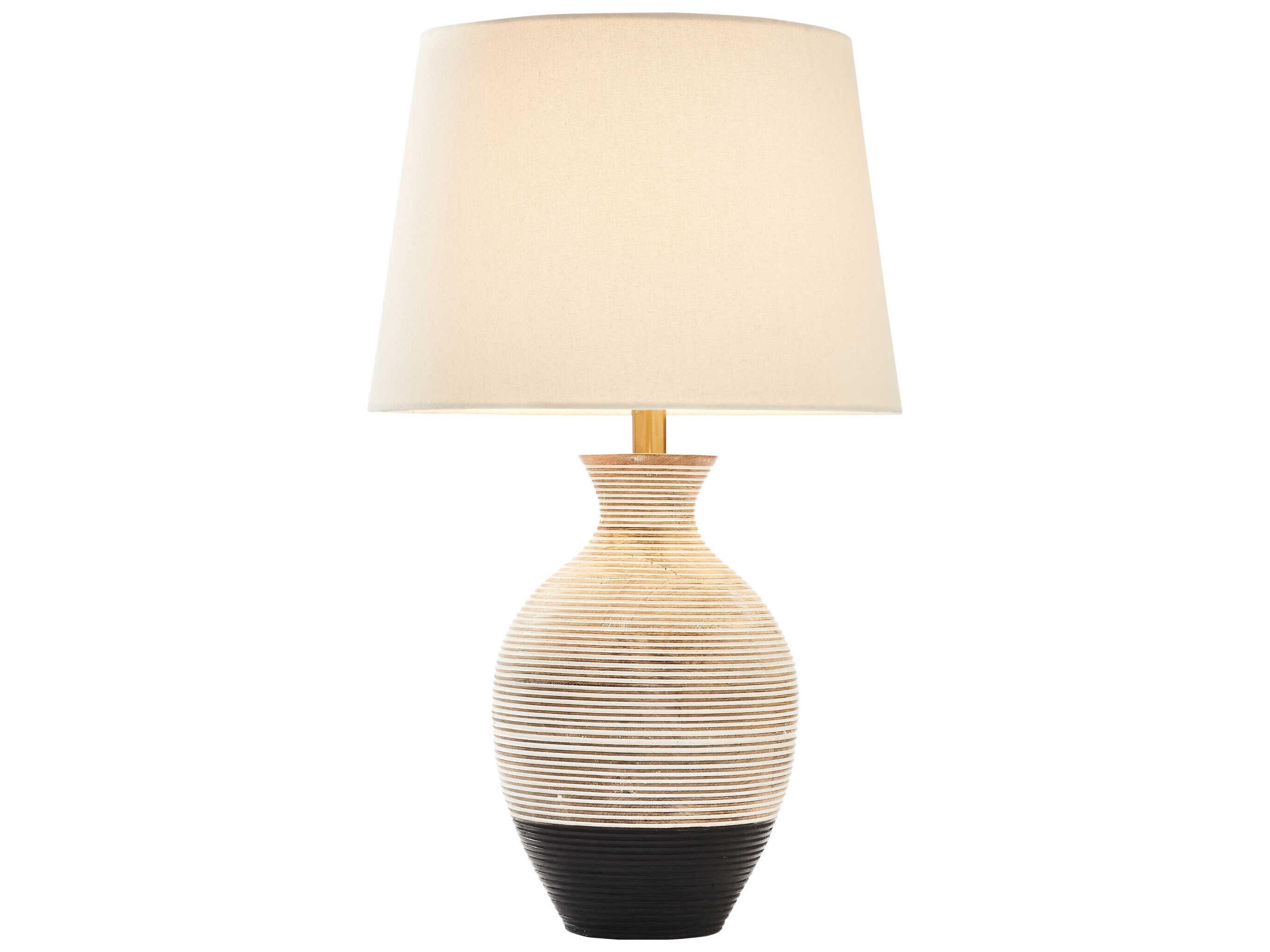 Renwil Ignacio Black White Buffet Lamp