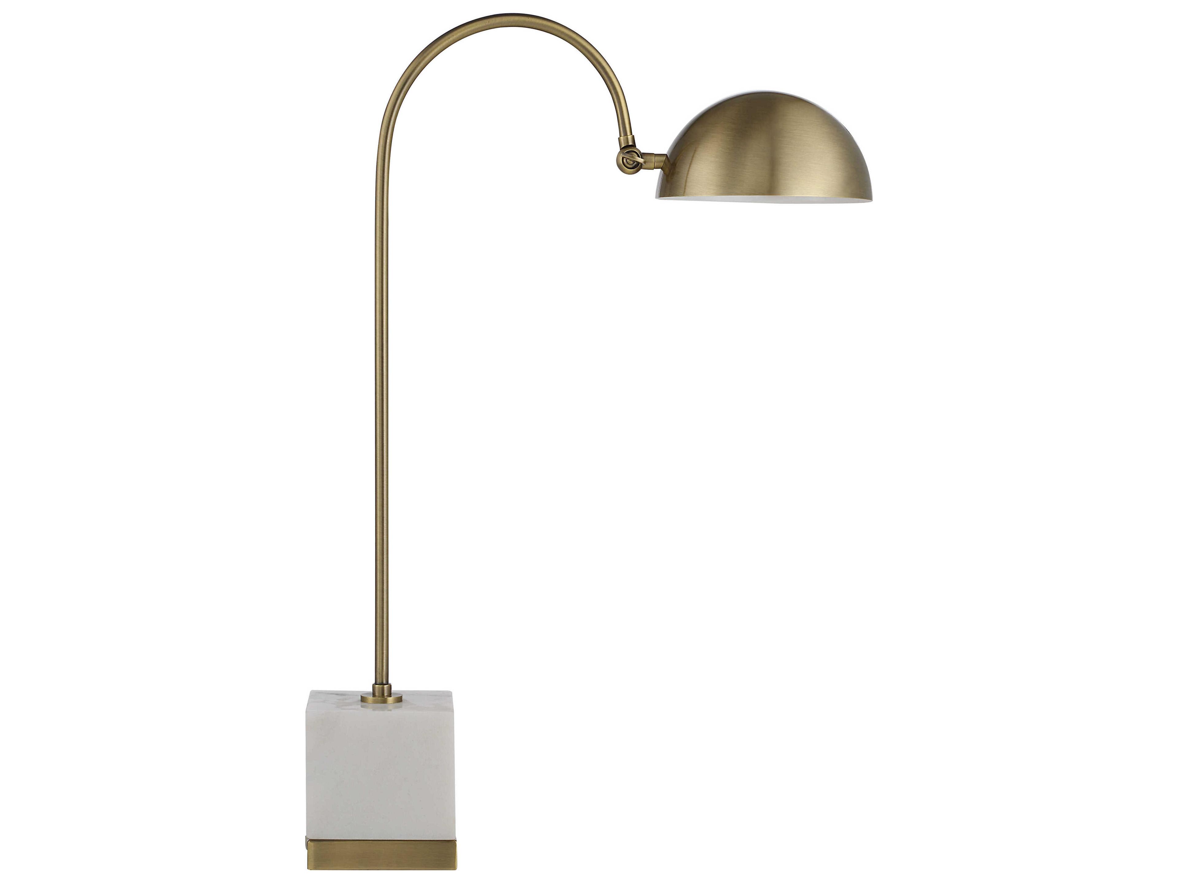Renwil Volos Antique Brushed Brass Desk Lamp