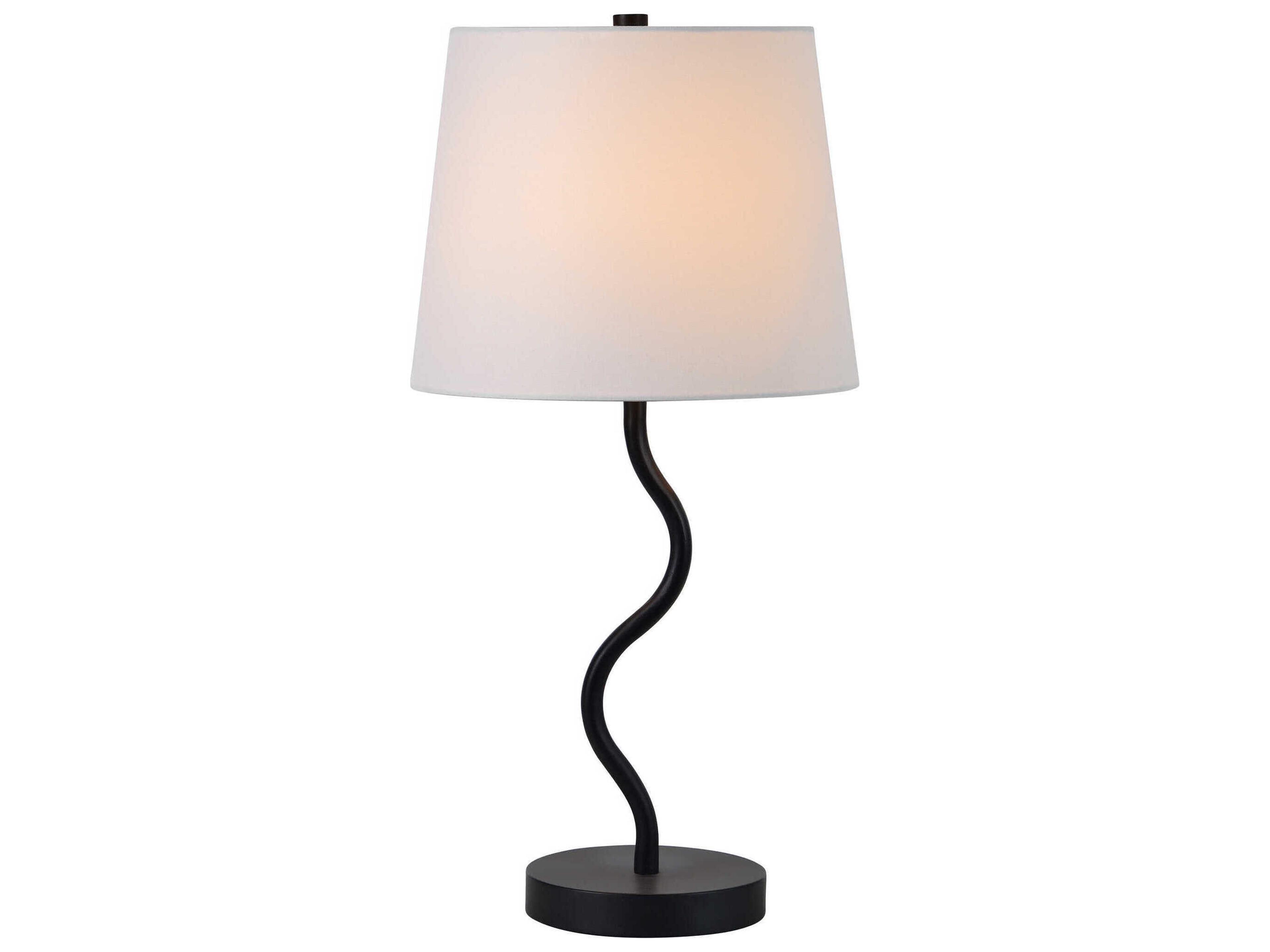 Renwil Mayssa Matte Black Table Lamp