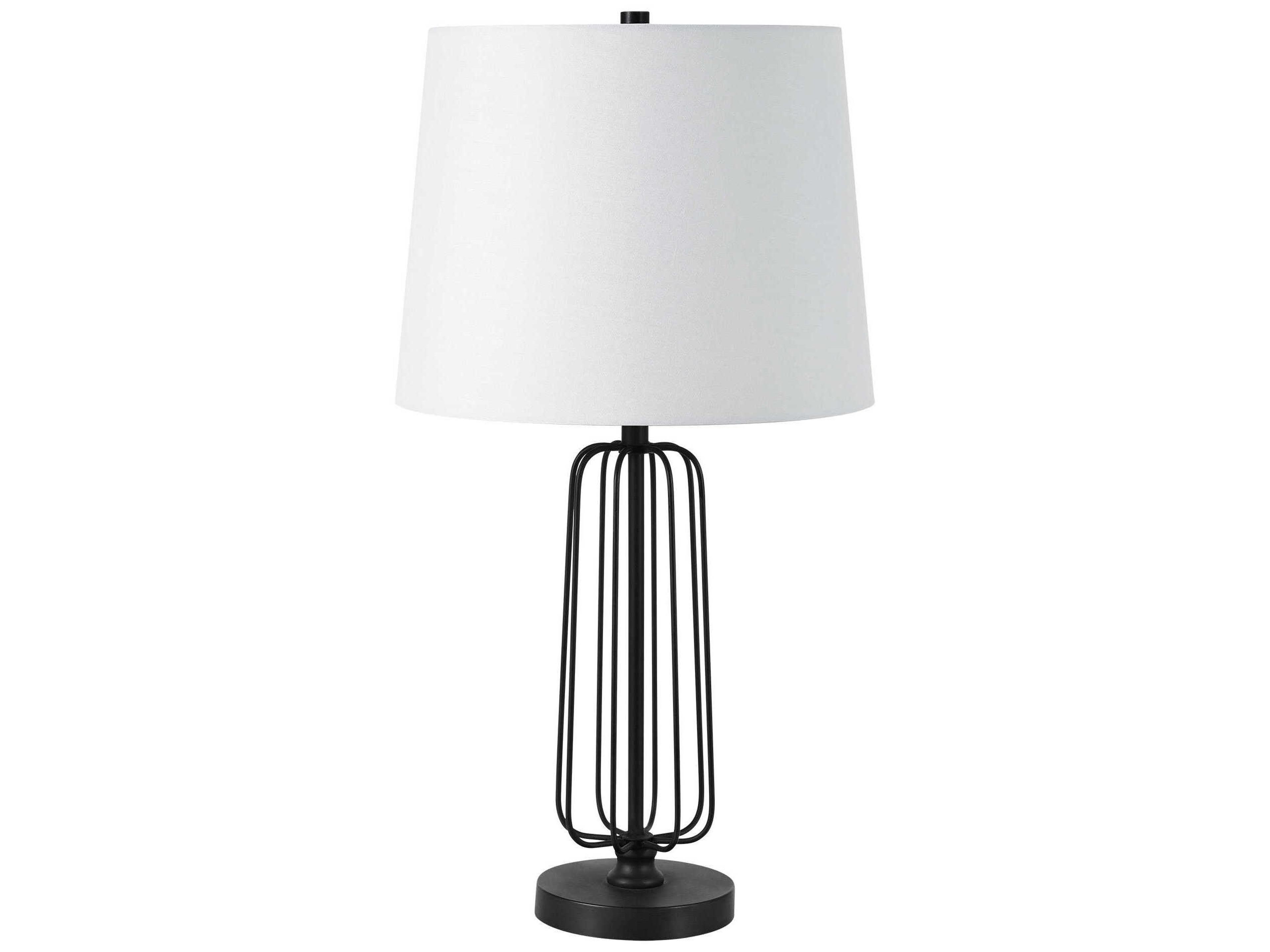 Renwil Shadia Matte Black Buffet Lamp Set of 2