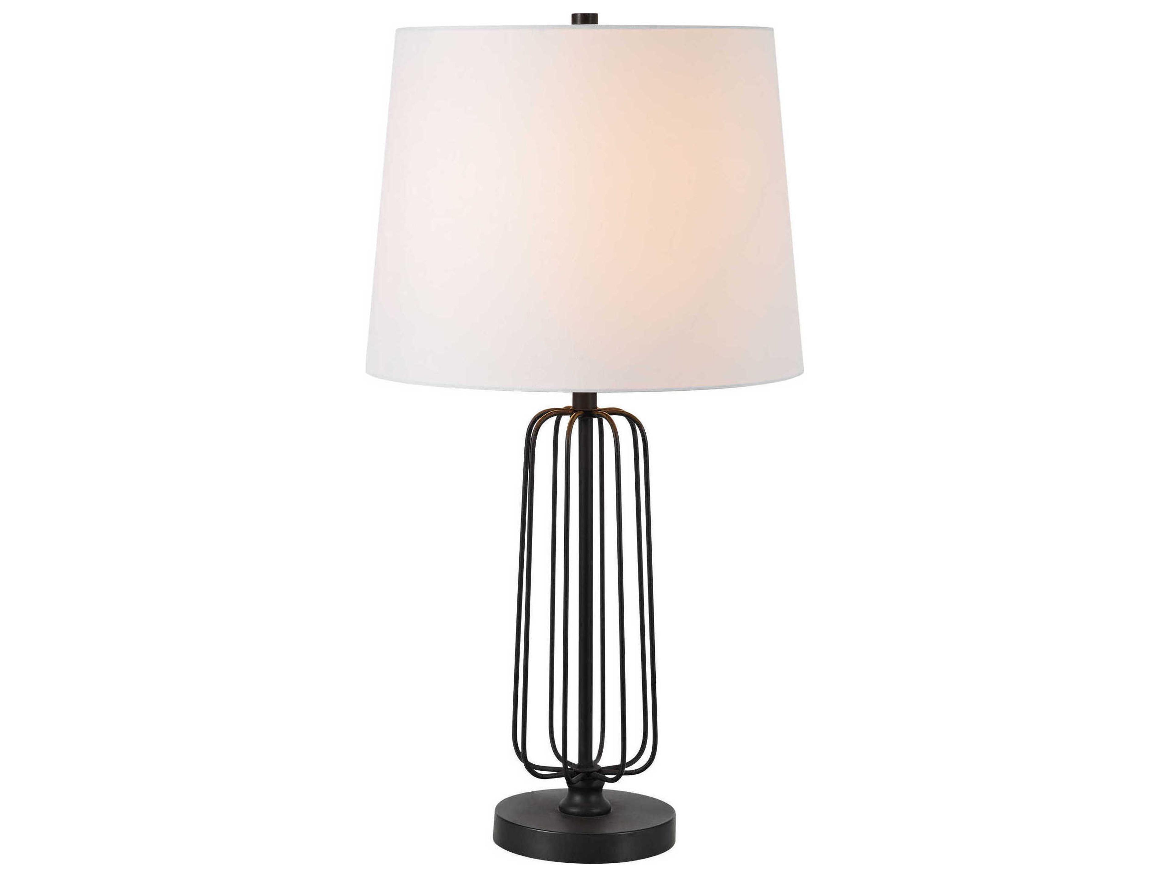Renwil Shadia Matte Black Buffet Lamp Set of 2