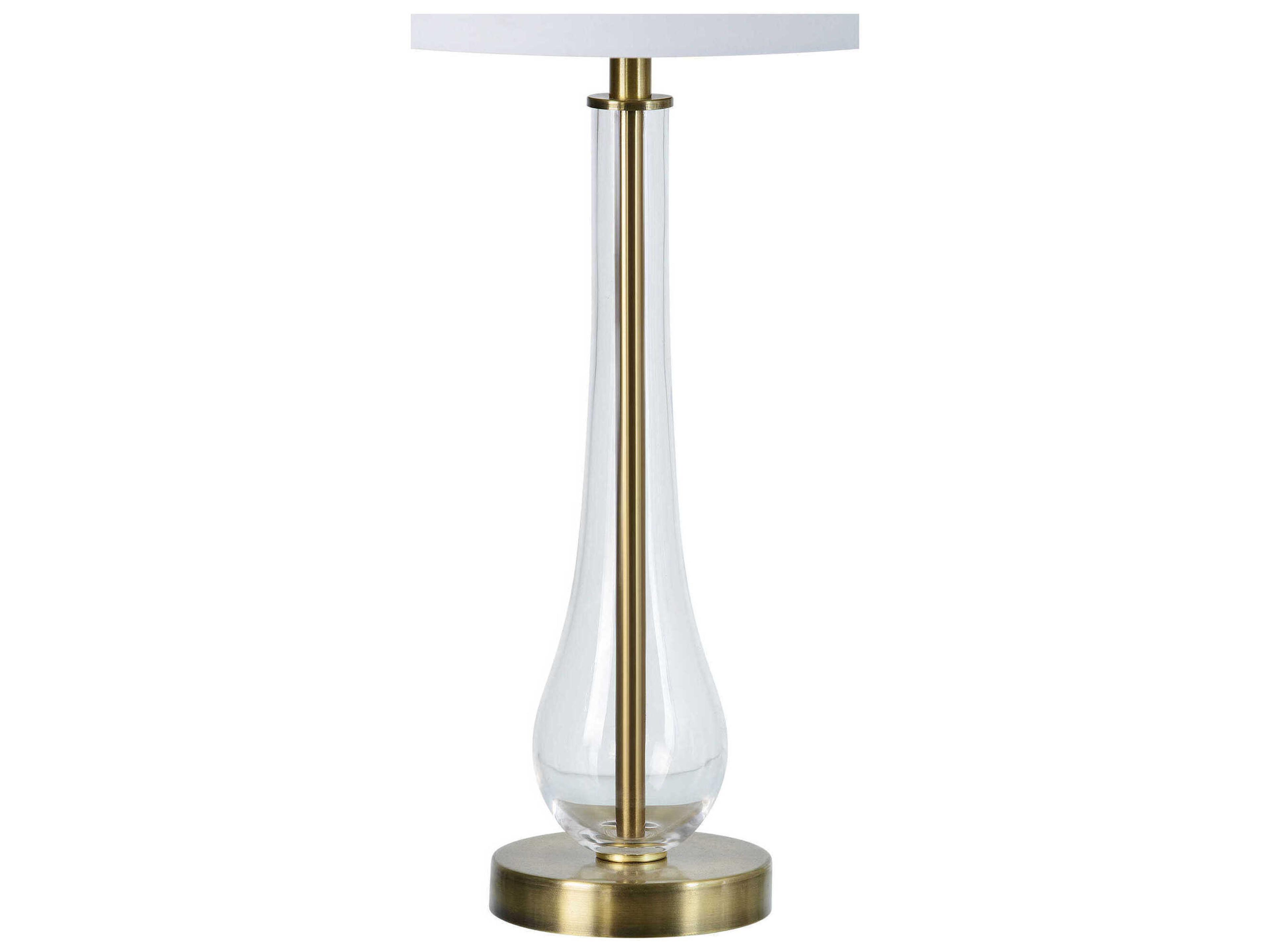 Renwil Nabi Clear Brass Buffet Lamp Set of 2