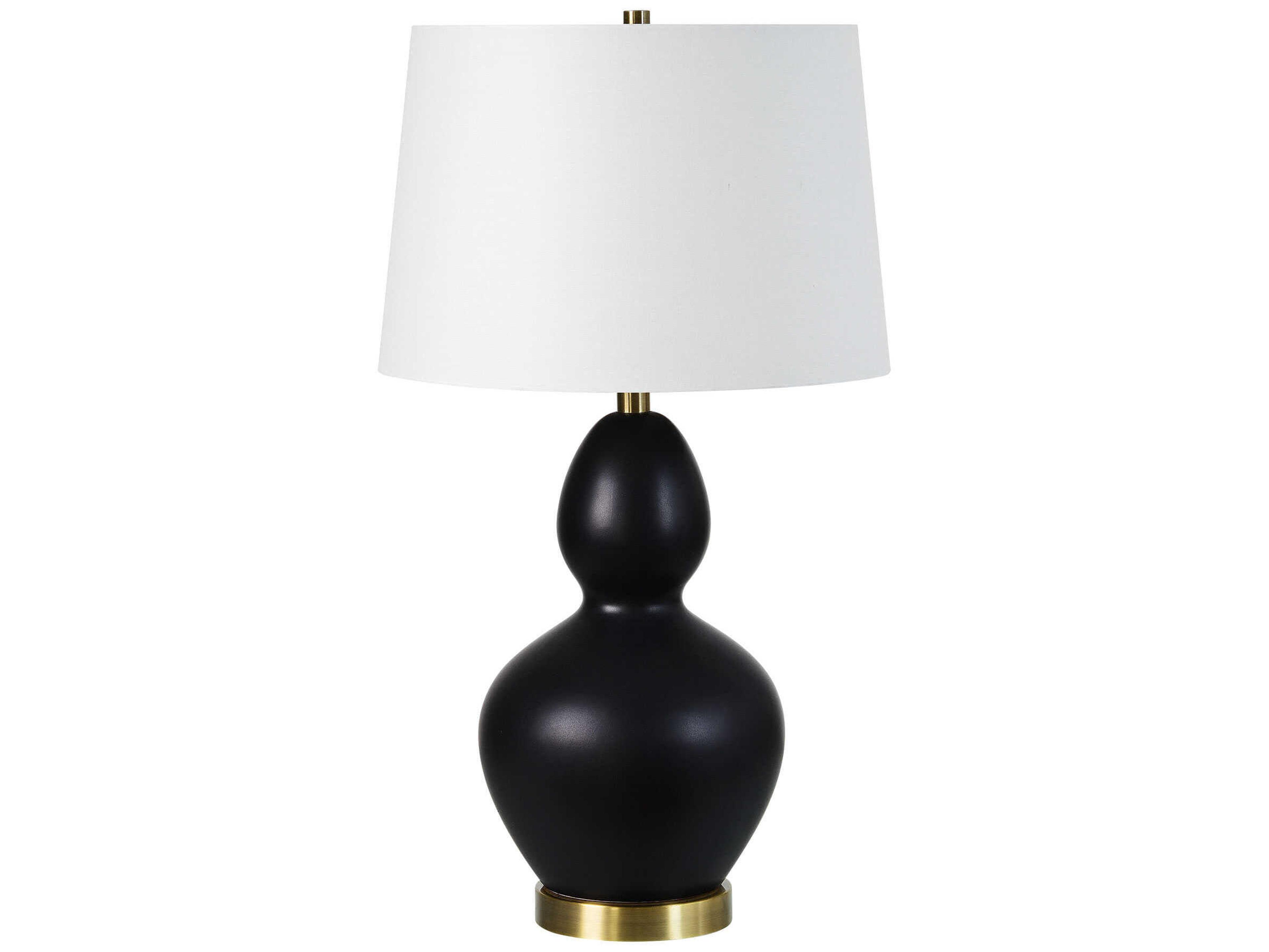 Renwil Kamilia Matte Black Buffet Lamp Set of 2